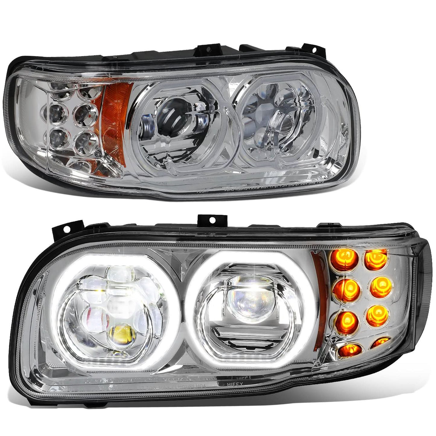 08-15 Peterbilt 388 / 08-21 389 / 14-21 567 Clear Headlights