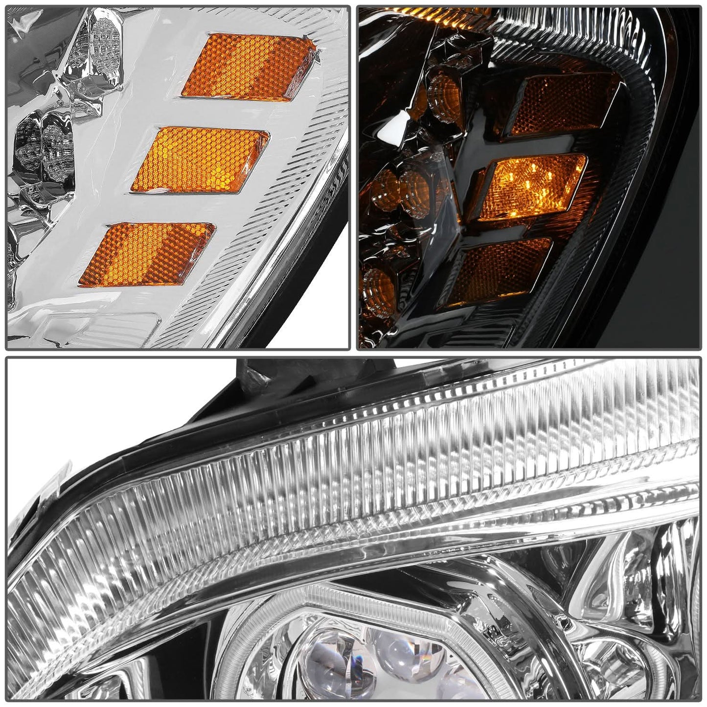13-21 Kenworth T680 Projector Headlights - Clear