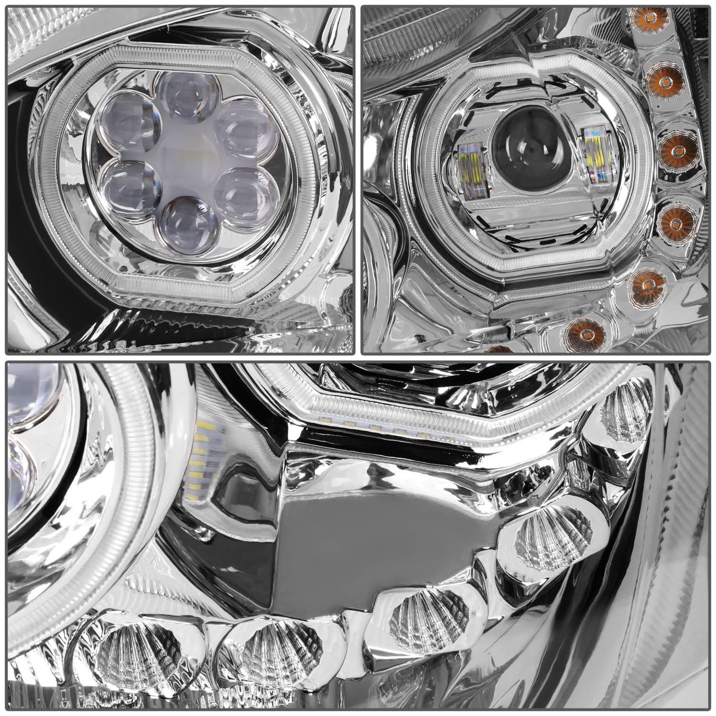 13-21 Kenworth T680 Projector Headlights - Clear
