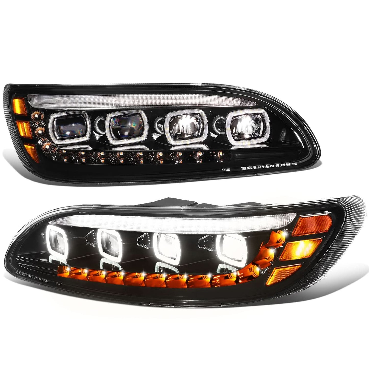 05-20 Peterbilt Multi-Model LED Headlights - Black