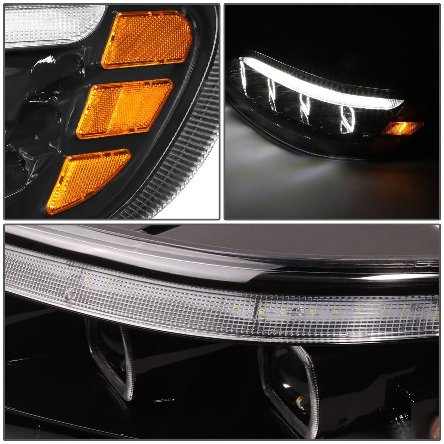 05-20 Peterbilt Multi-Model LED Headlights - Black