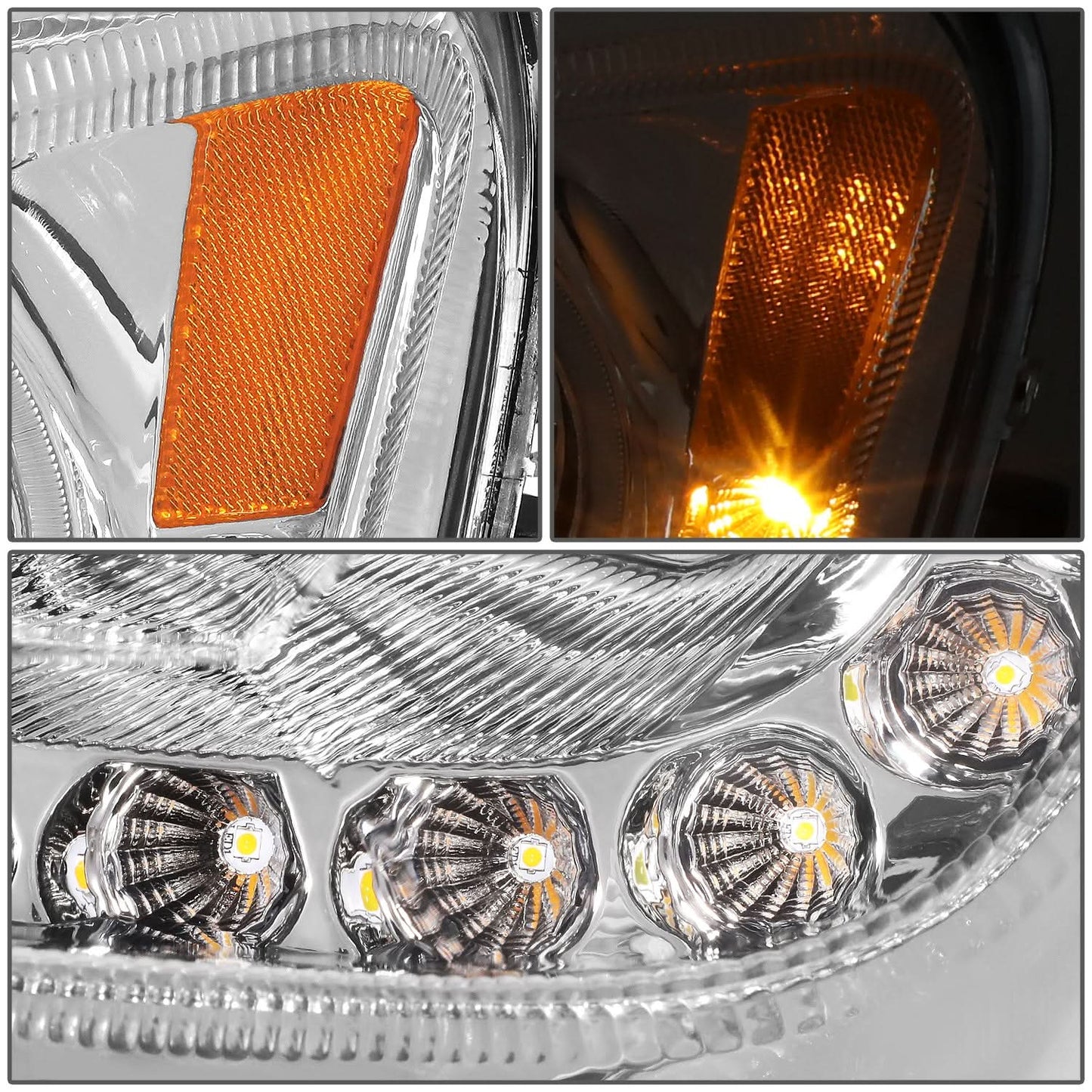 2011-2020 Peterbilt 579 LED Clear Headlights