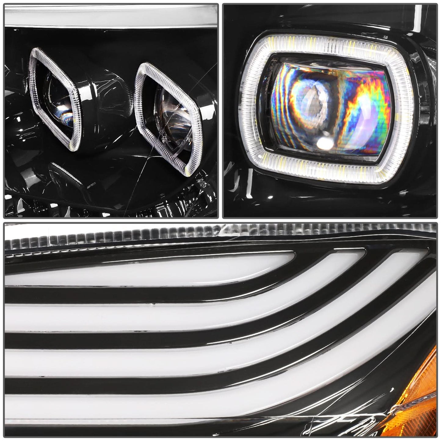 2018-2021 Freightliner Cascadia Black Headlights