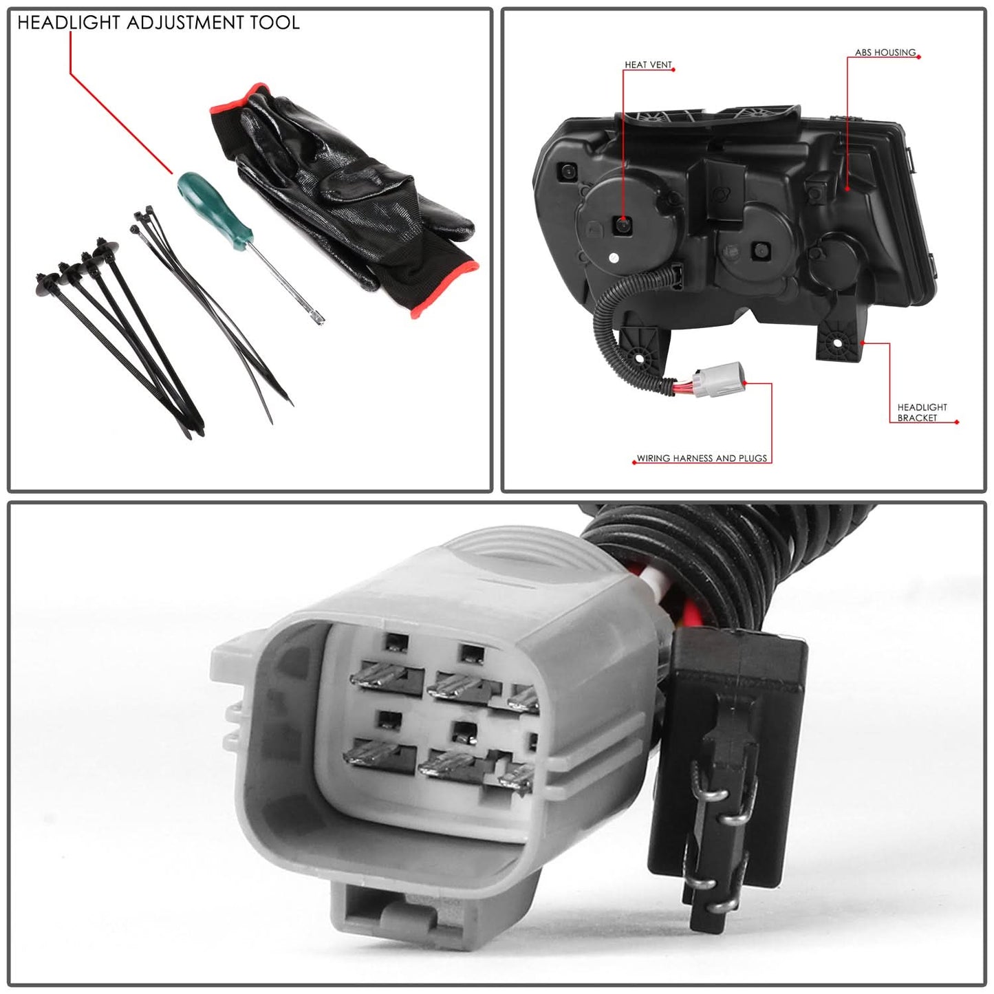 2014-2015 Chevrolet Camaro Full LED Headlights - Black