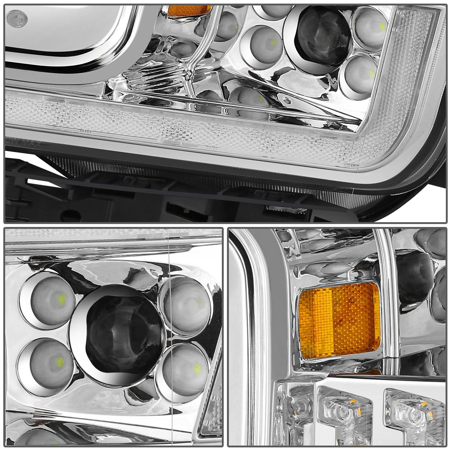 2018-2020 Ford F150 Chrome LED Headlights