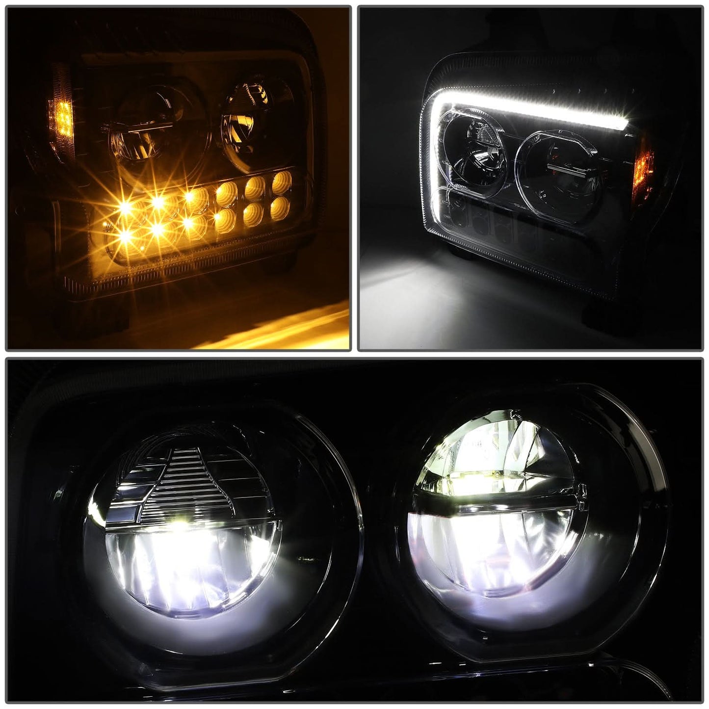 2019-2022 Kenworth W990 Black Headlights