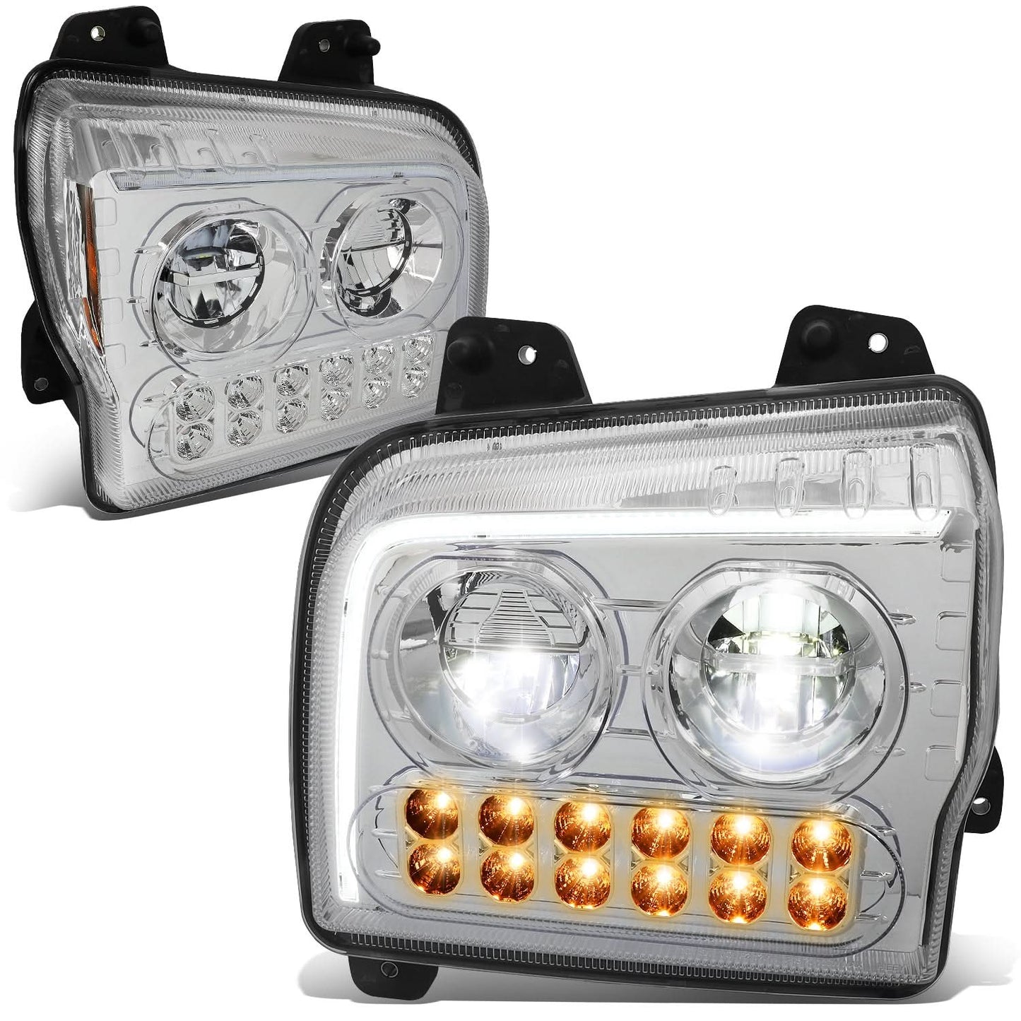 2019-2022 Kenworth W990 Chrome Headlights