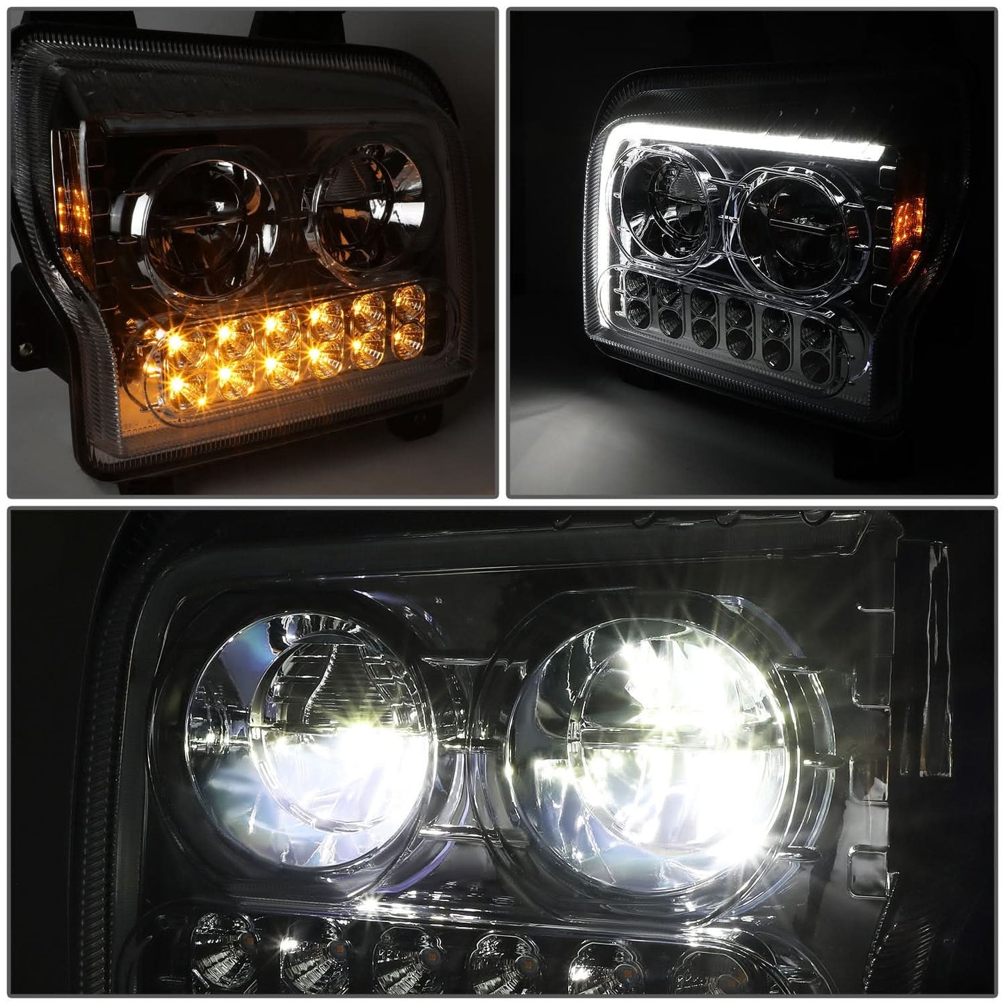 2019-2022 Kenworth W990 Chrome Headlights