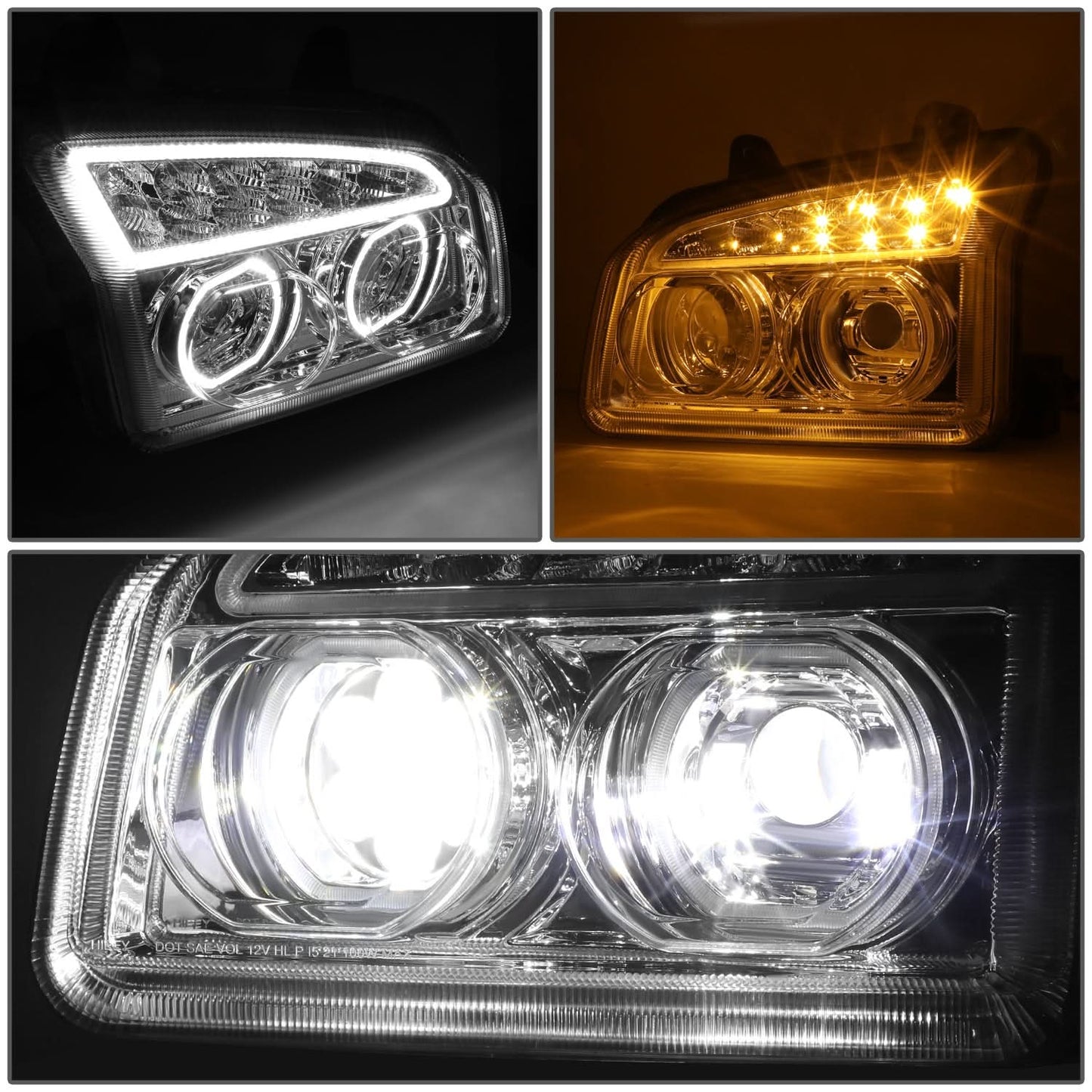 2019-2022 Kenworth T880 Chrome Headlights