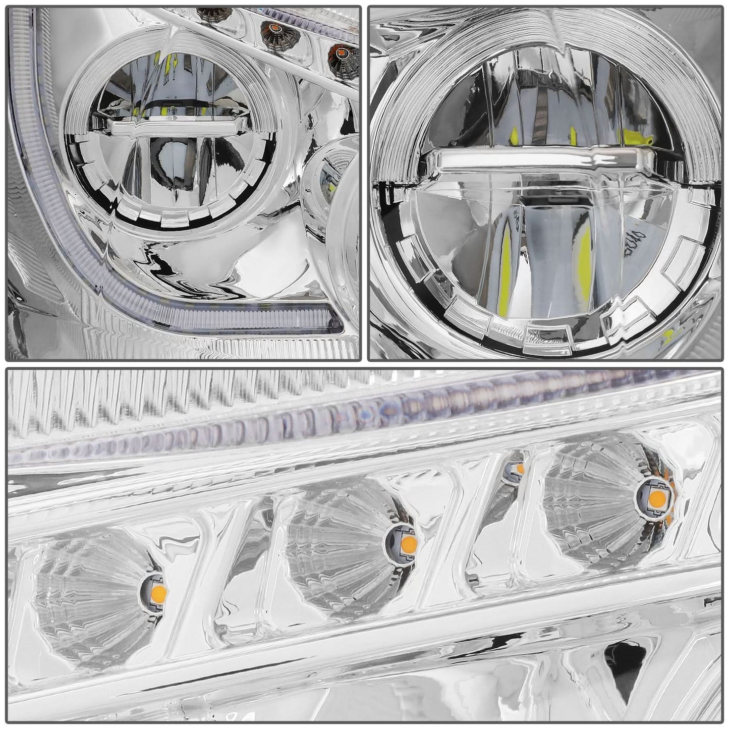 2013-2021 Kenworth T680 Chrome Headlights