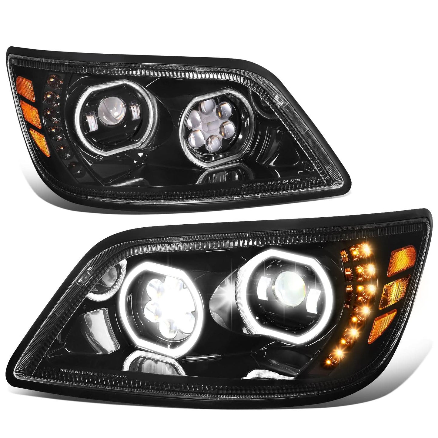 06-17 Hino 338/268/258/238/185/165/145 Black Headlights