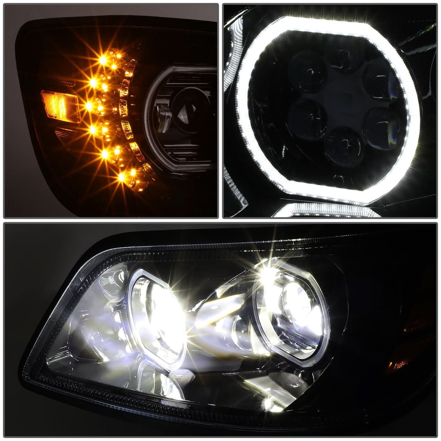 06-17 Hino 338/268/258/238/185/165/145 Black Headlights