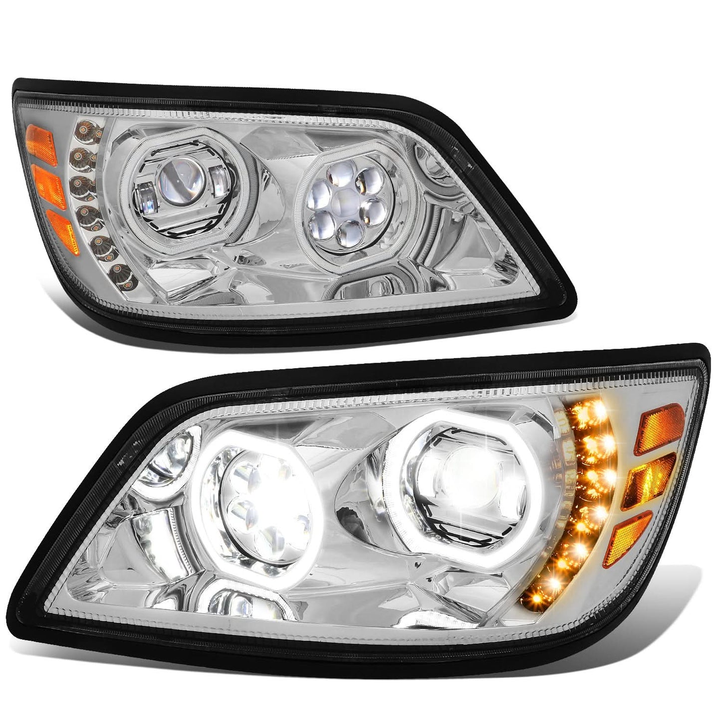 2006-2017 Hino 145/165/185/238/258/268/338 Chrome Headlights