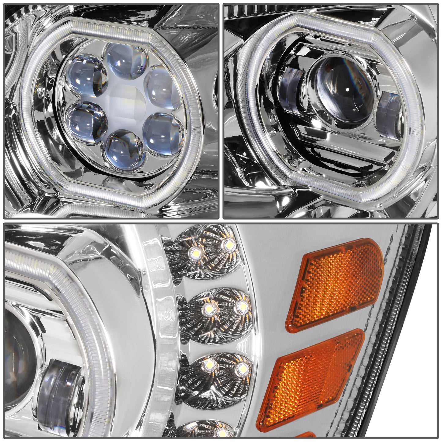 2006-2017 Hino 145/165/185/238/258/268/338 Chrome Headlights
