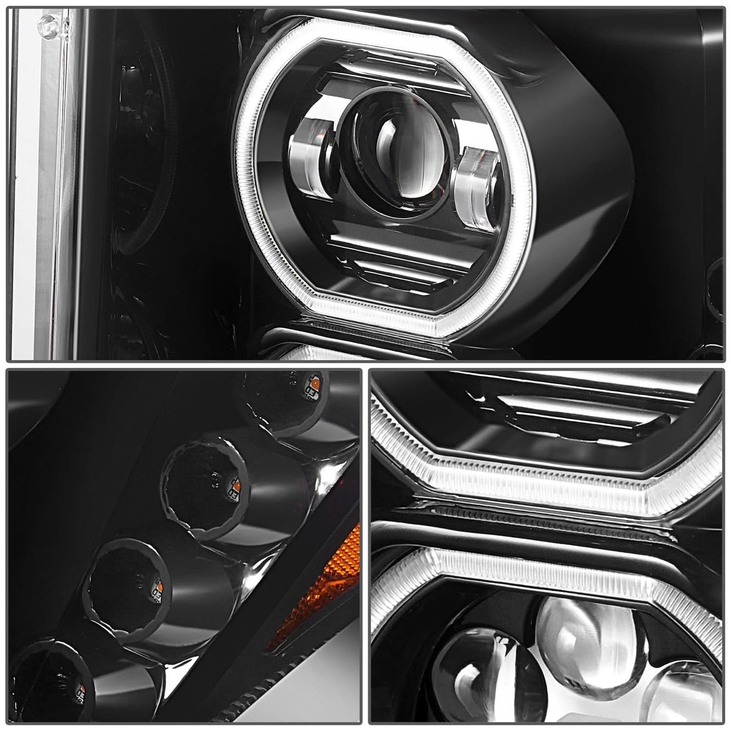 F250/350 Black Headlights