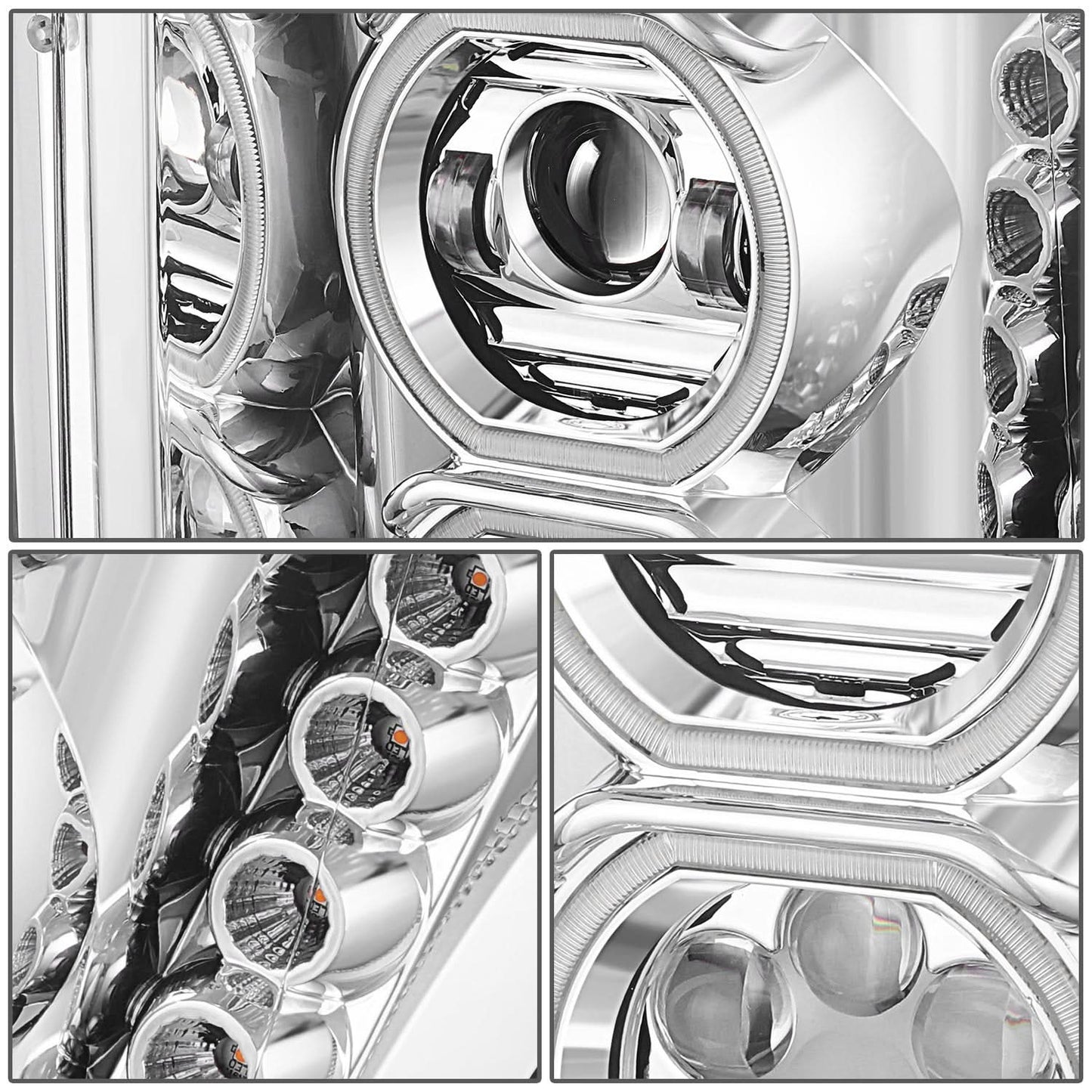 Ford F250/F350 Chrome Headlights