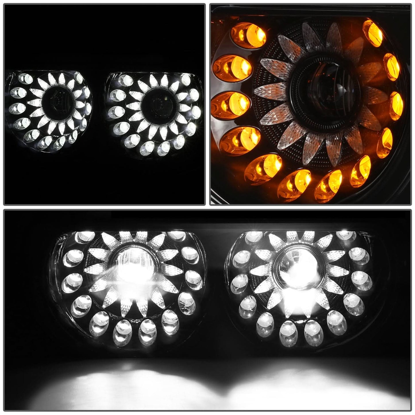 2008-2014 Dodge Challenger LED Headlights Black