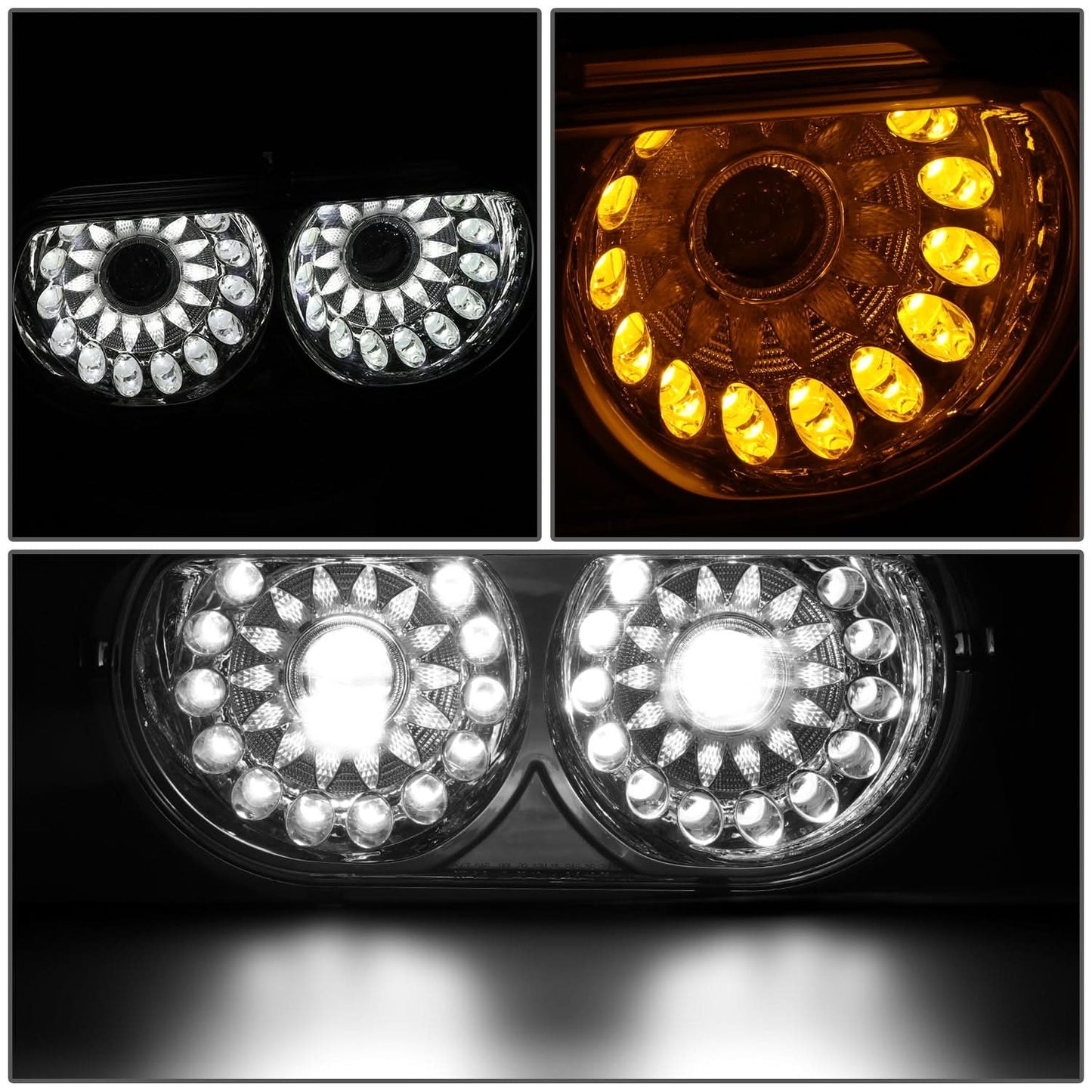 2008-2014 Dodge Challenger LED Chrome Headlights