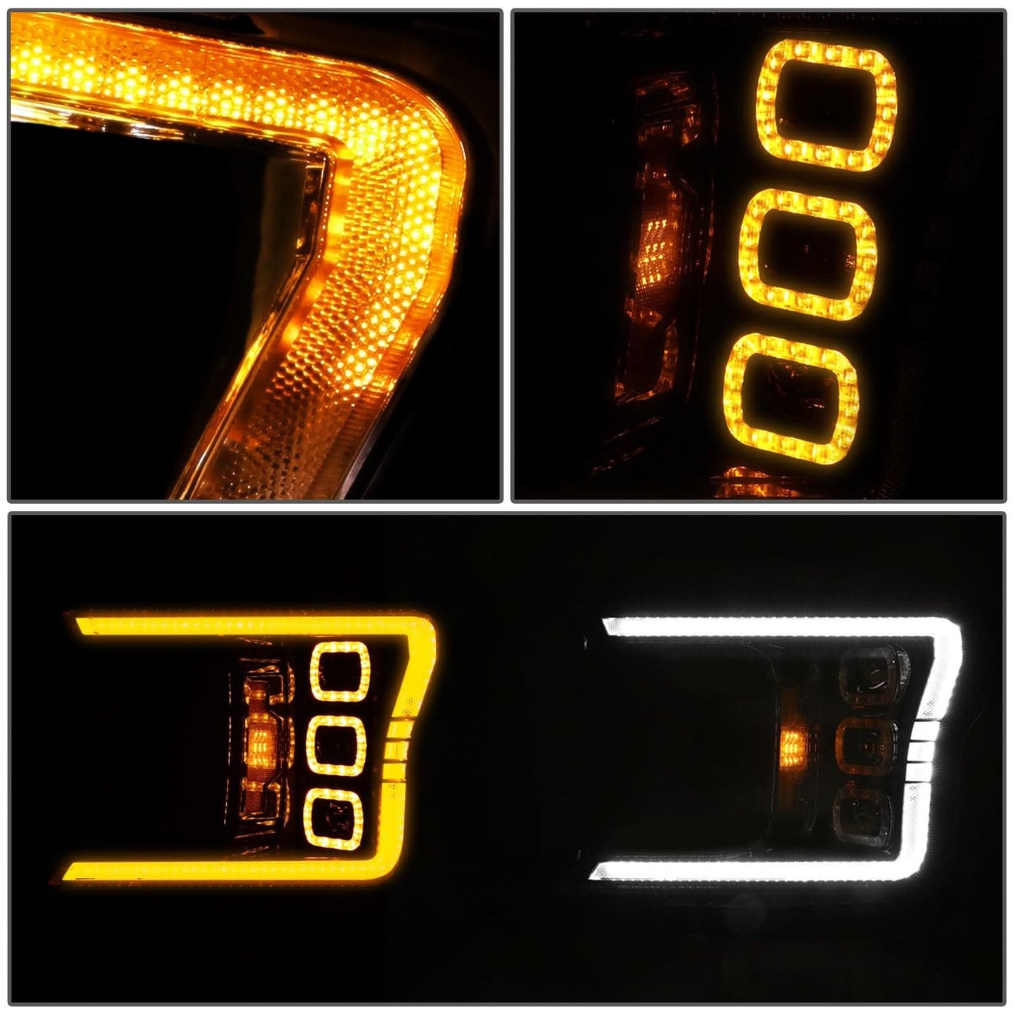 2018-2019 Ford F150 Black Headlights