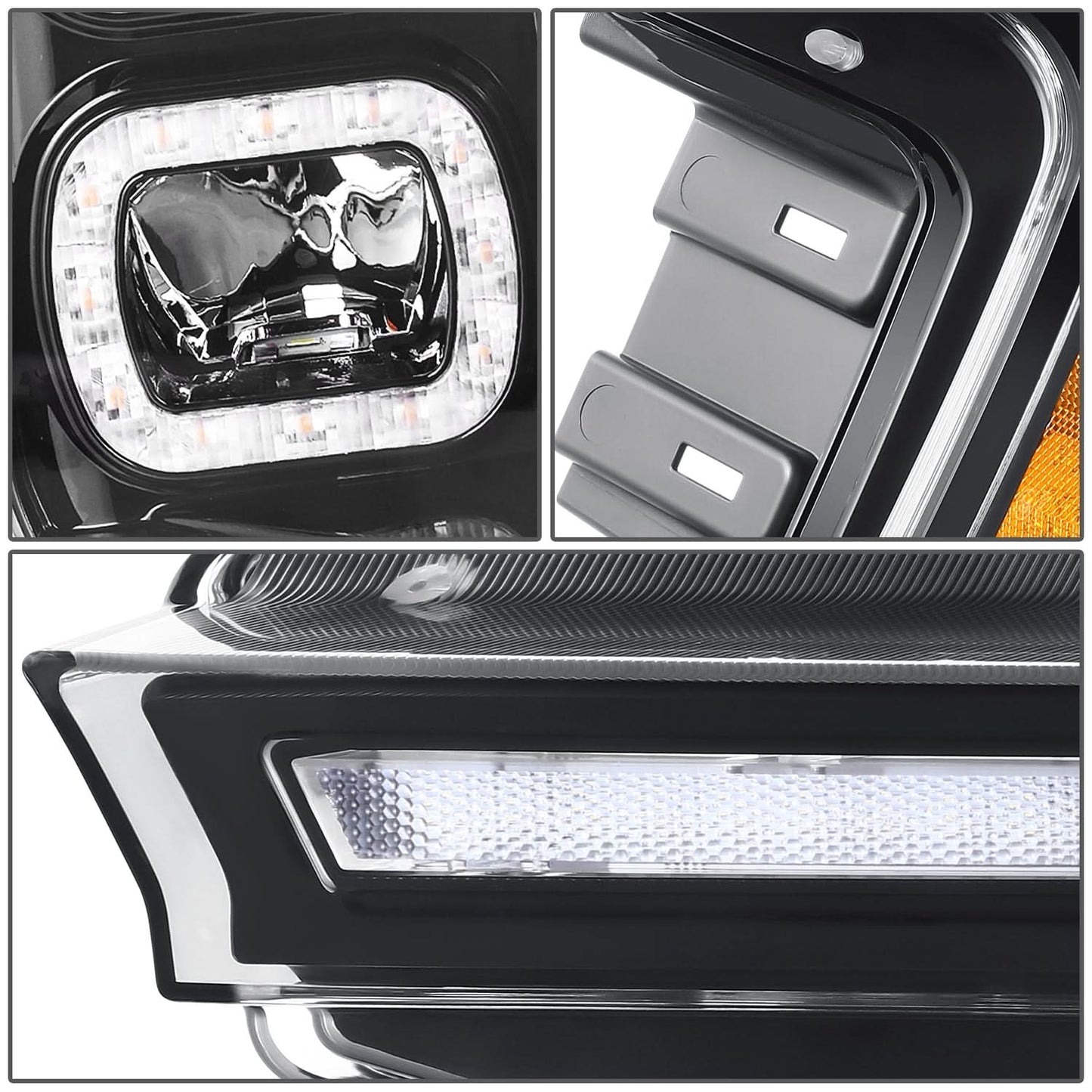 2018-2019 Ford F150 Black Headlights
