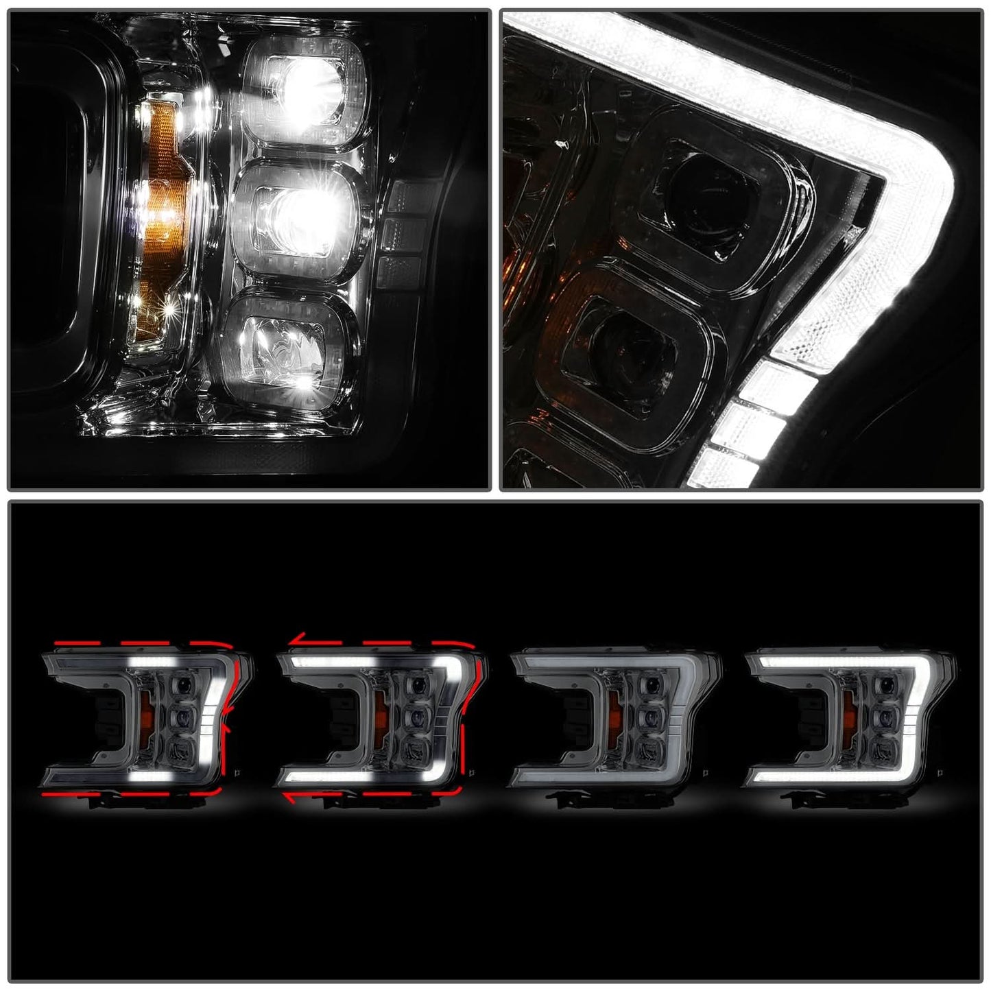 2018-2019 Ford F150 Chrome Headlights