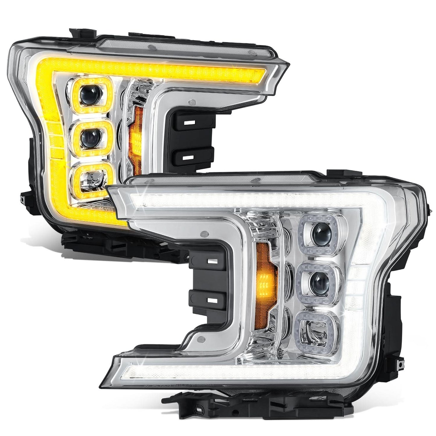 2018-2019 Ford F150 Chrome Headlights