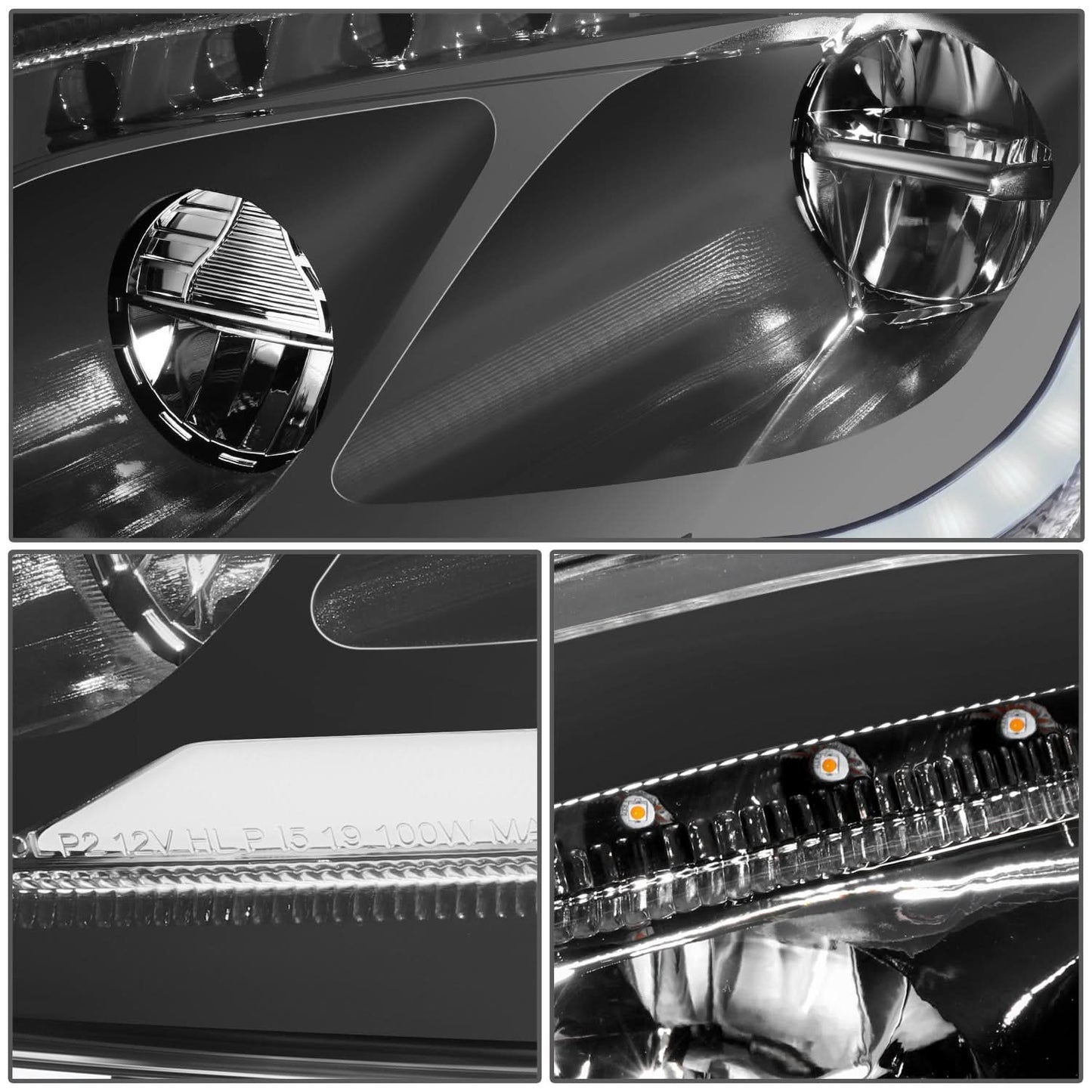 13-20 Peterbilt 579 / 11-18 Peterbilt 587 LED RGB DRL Headlights