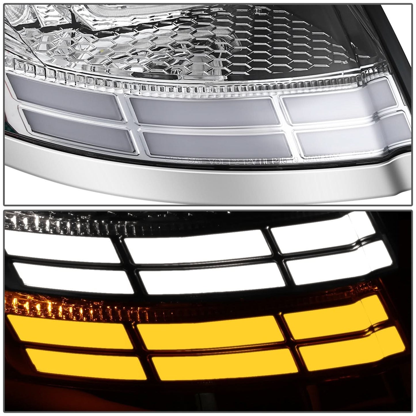 2004-2018 Volvo VN VNL Full LED RGB DRL Sequential Turn Signal Headlights