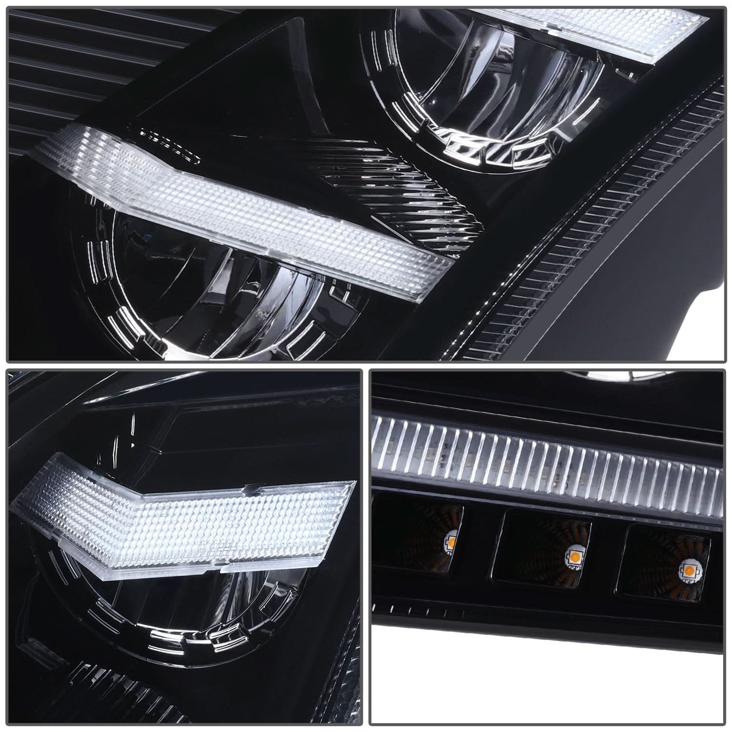 18-21 Volvo VNL/VNR Full LED RGB DRL Sequential Turn Signal Headlights