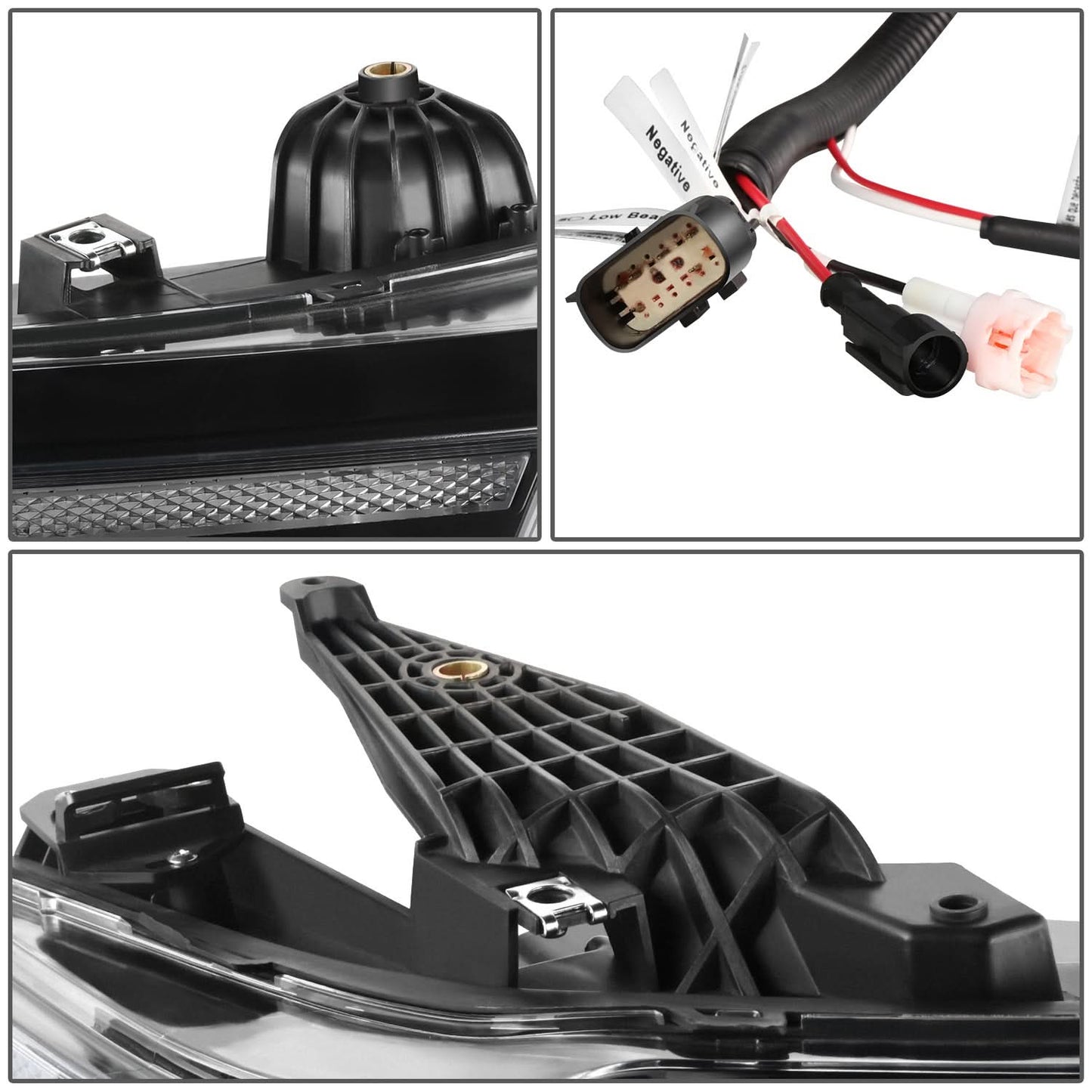 2019-2021 Dodge Ram LED Headlights Black