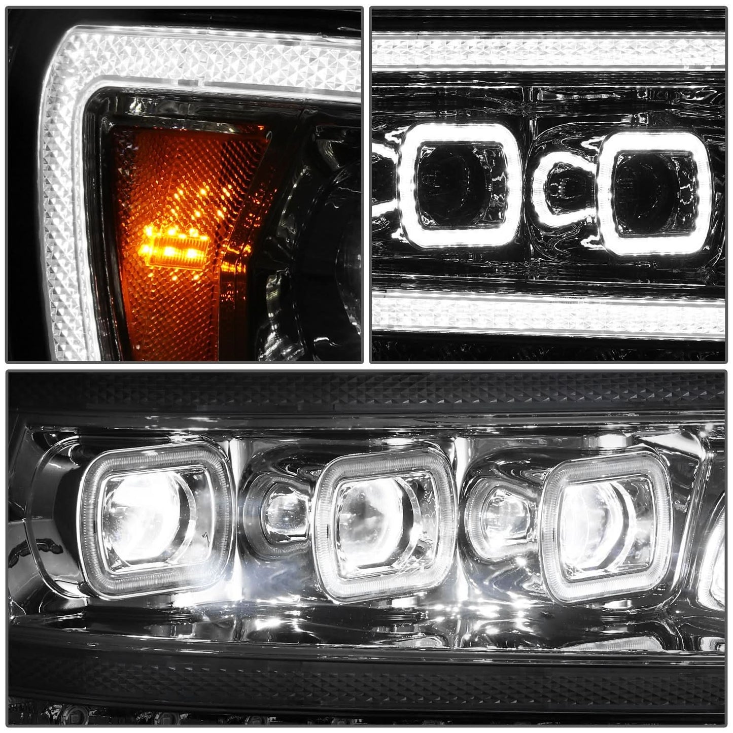 2019-2021 Dodge RAM LED Chrome Headlamps