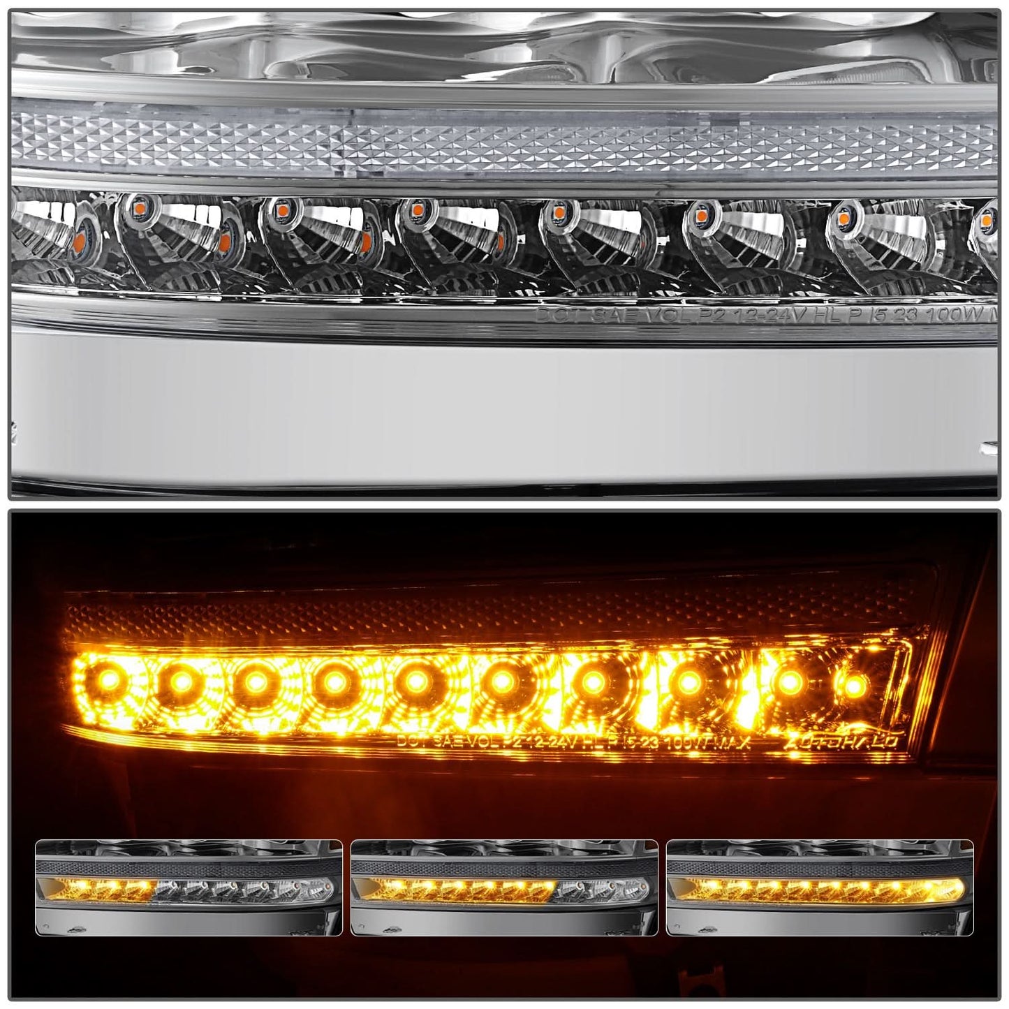 2019-2021 Dodge RAM LED Chrome Headlamps