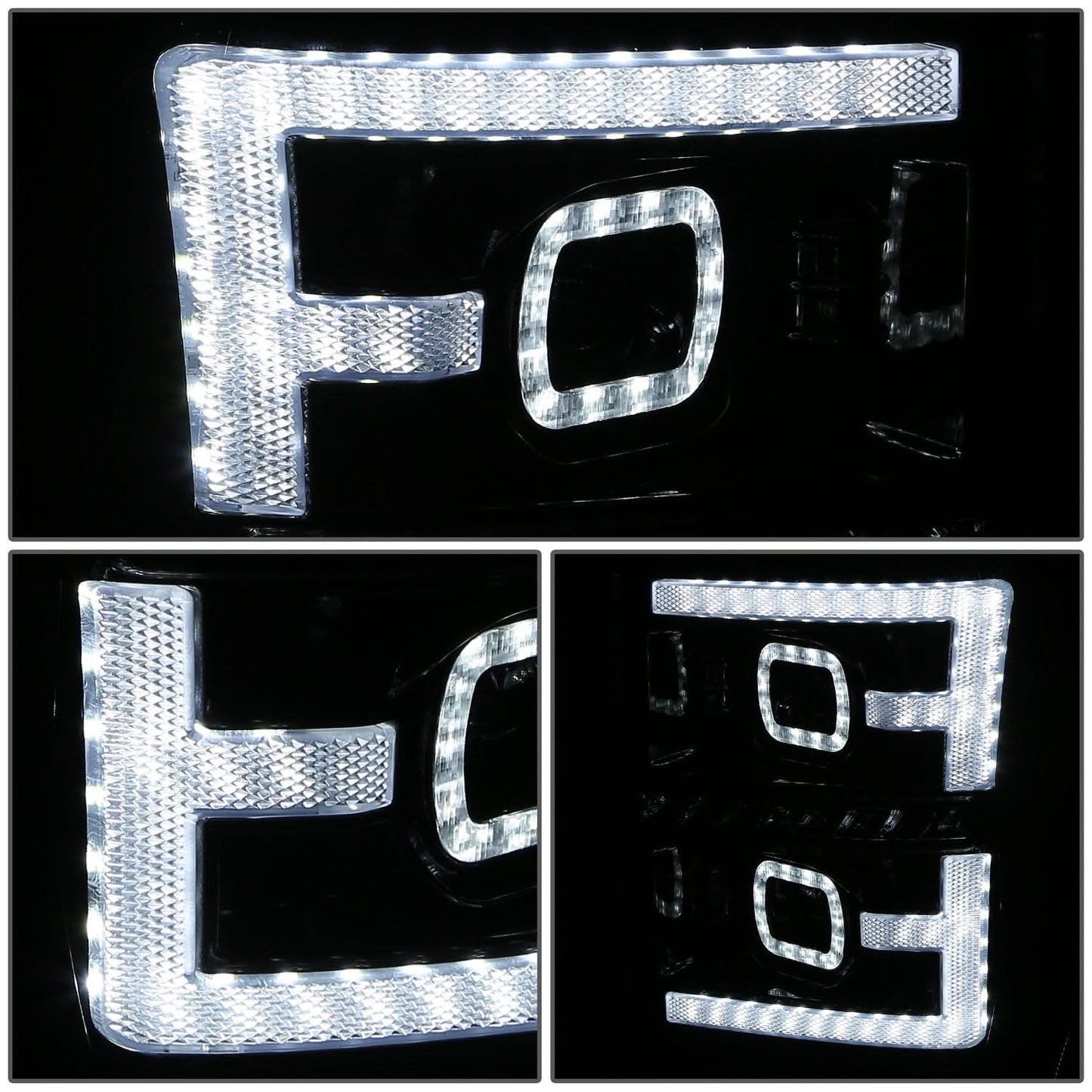2011-2016 Ford F-250/F-350/F-450/F-550 Sequential LED Projector Headlights