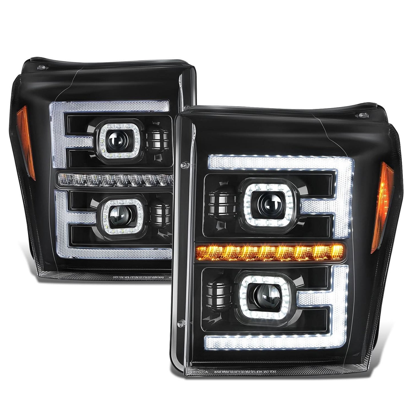 2011-2016 Ford F-250/F-350/F-450/F-550 Sequential LED Projector Headlights
