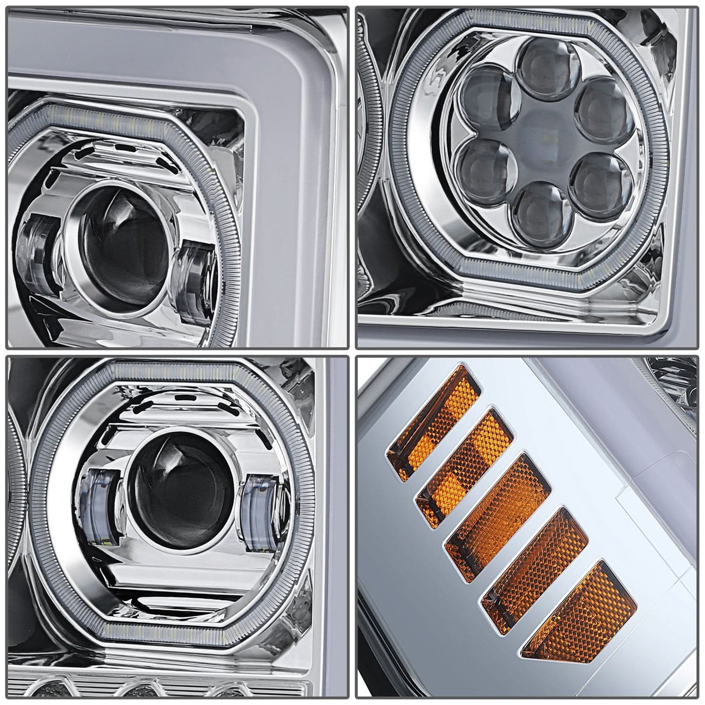17-19 Ford F-250/F-350/F-450 Super Duty LED Headlights w/ Sequential Turn