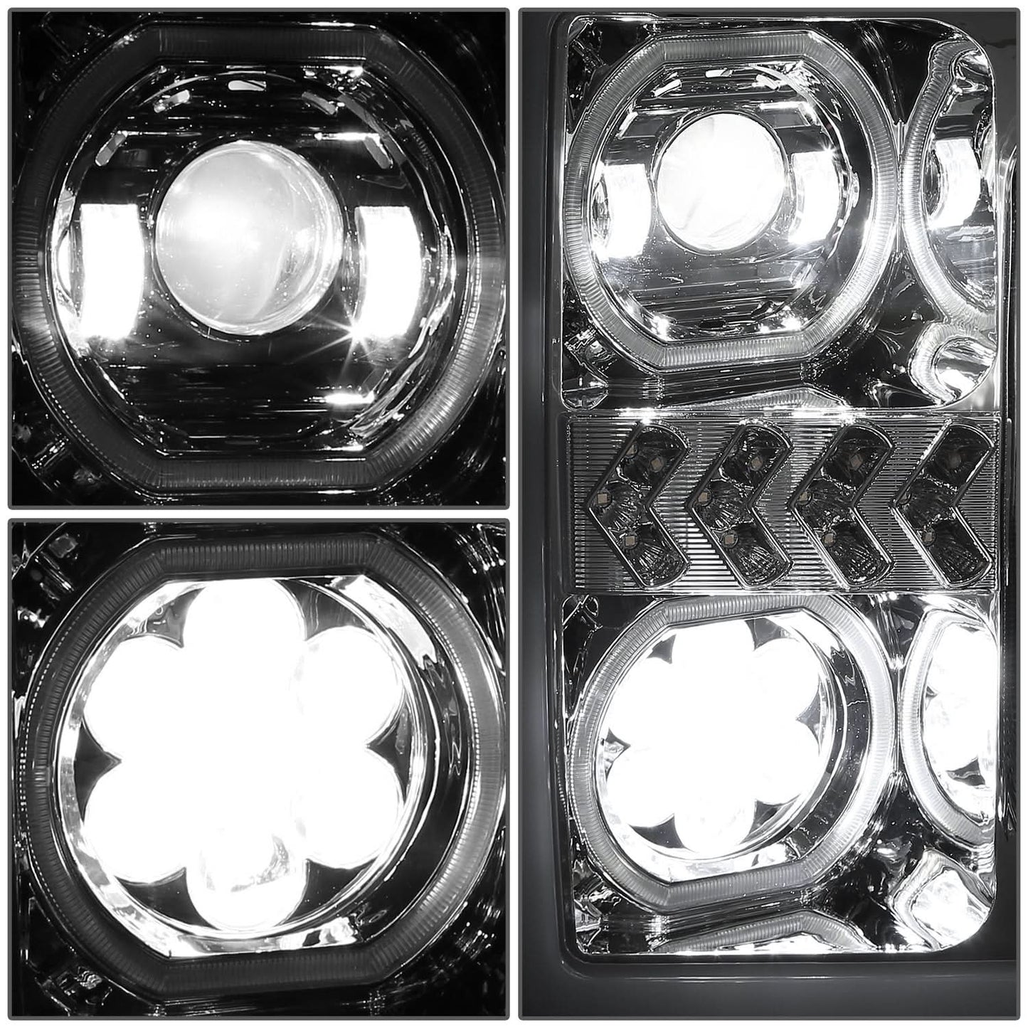 17-19 Ford F-250/F-350/F-450 Super Duty LED Headlights w/ Sequential Turn