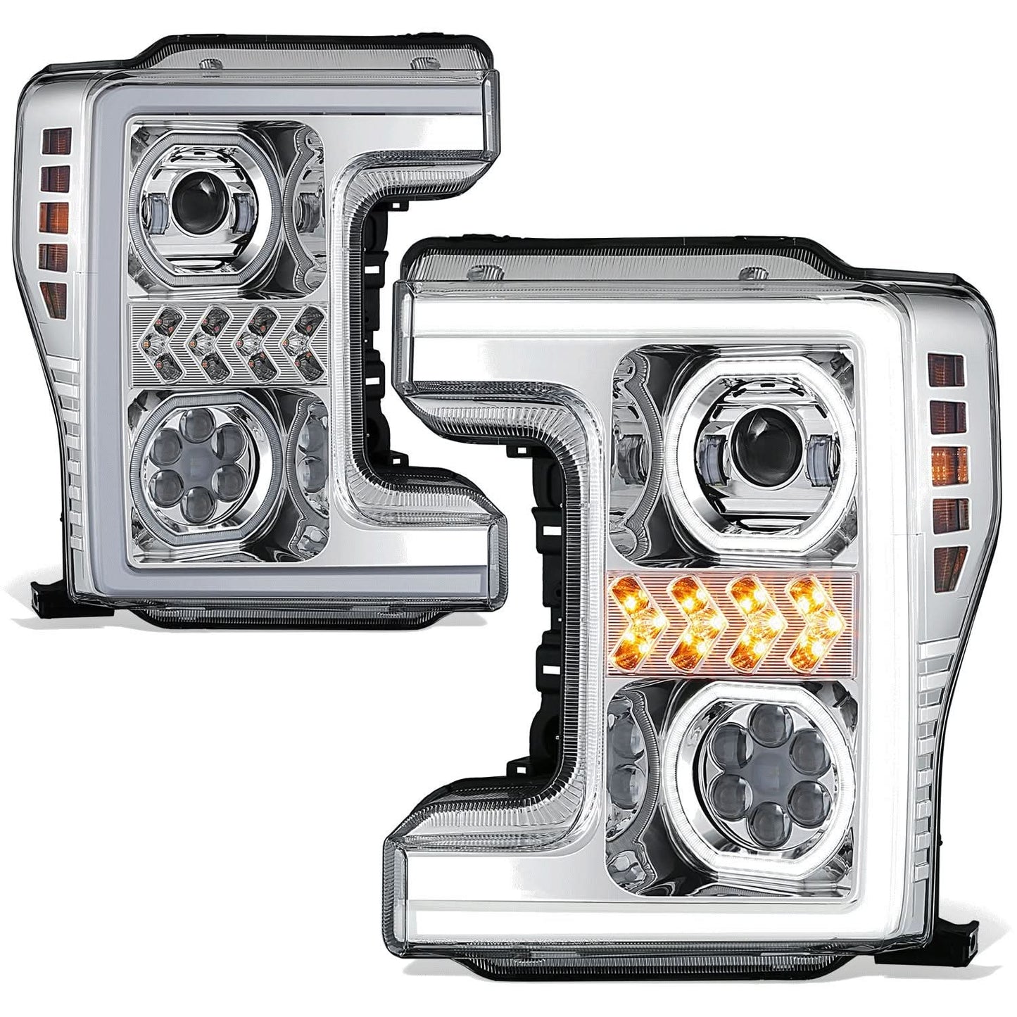 17-19 Ford F-250/F-350/F-450 Super Duty LED Headlights w/ Sequential Turn