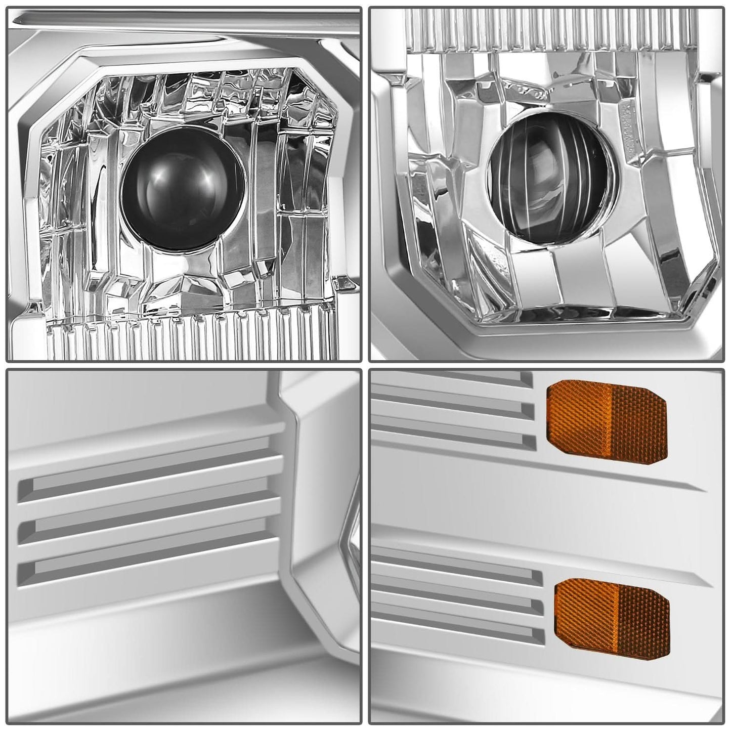 2018-2025 Mack Anthem Full LED Dual Projector Headlights Chrome