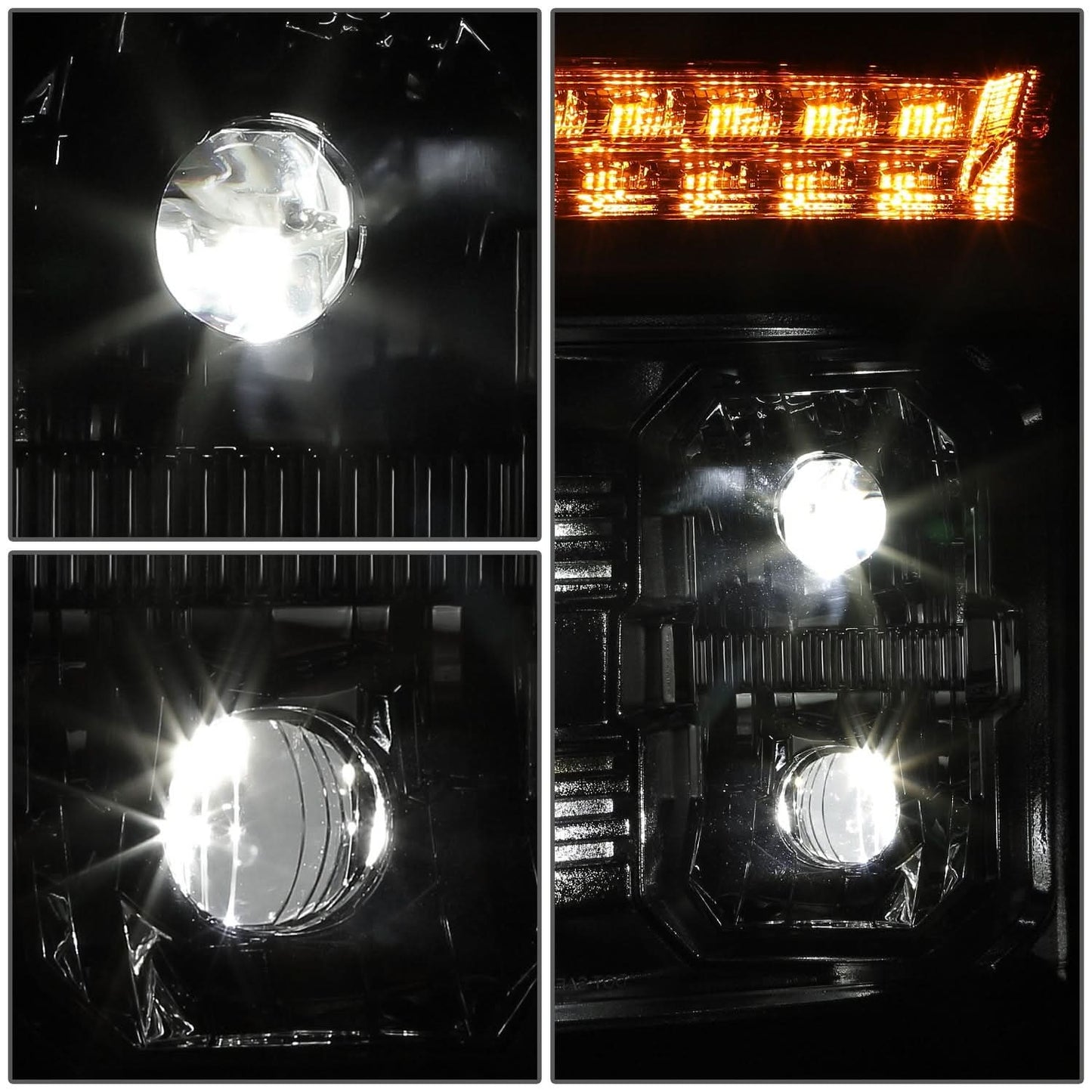 2018-2025 Mack Anthem Full LED Dual Projector Headlights Chrome