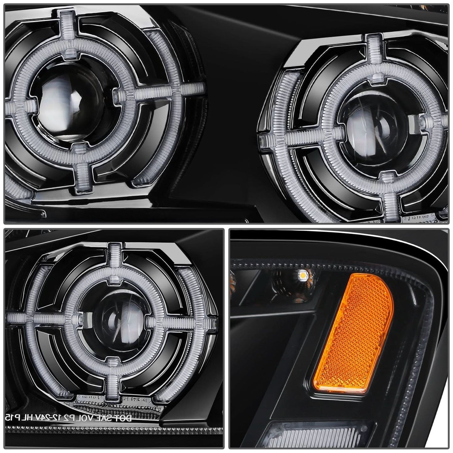 2008-2017 Kenworth T660 Target Style LED Sequential Headlights