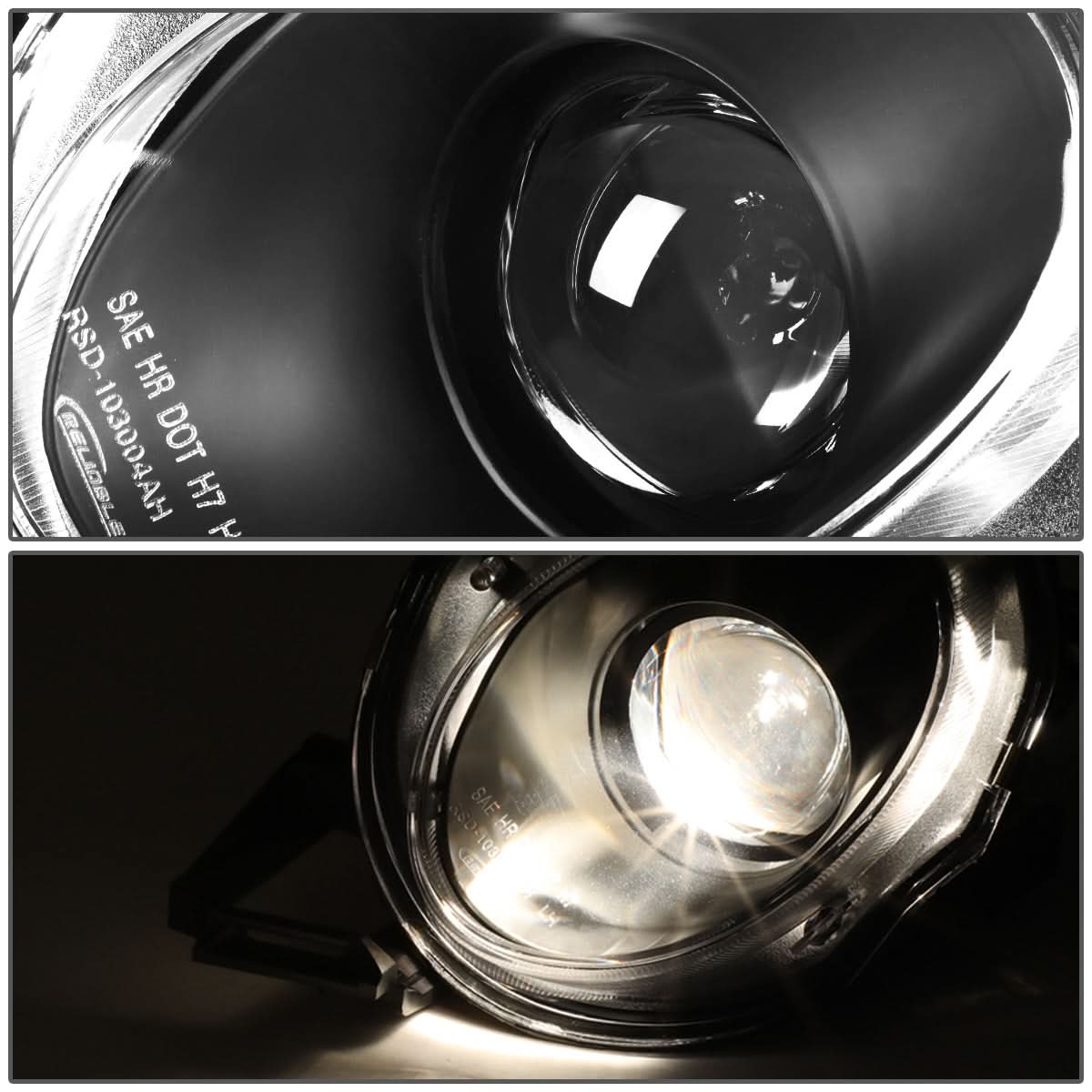 92-00 Lexus SC300/400 Projector Headlights - Black Housing