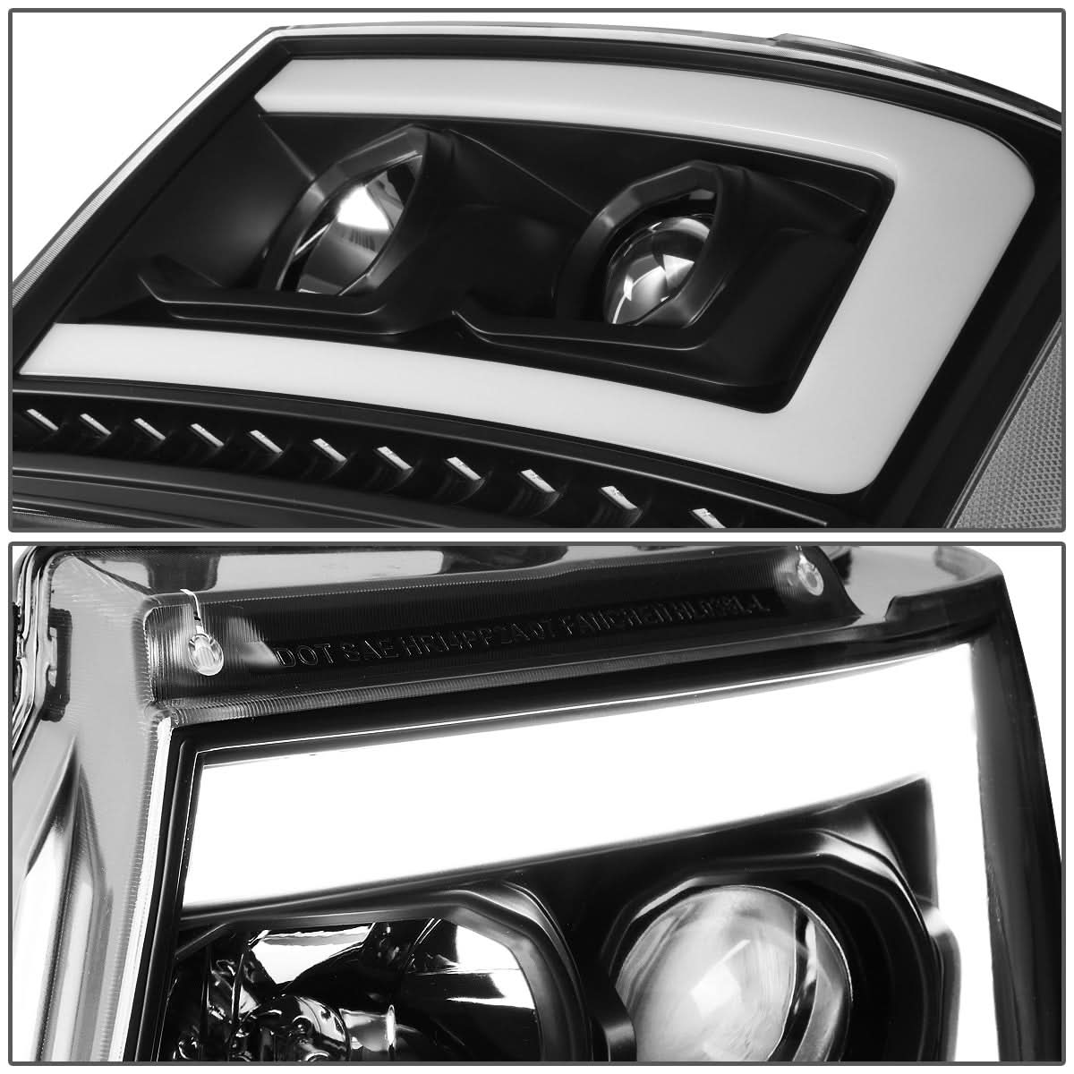 07-14 Chevrolet Avalanche Suburban Tahoe LED DRL C-Bar Headlights