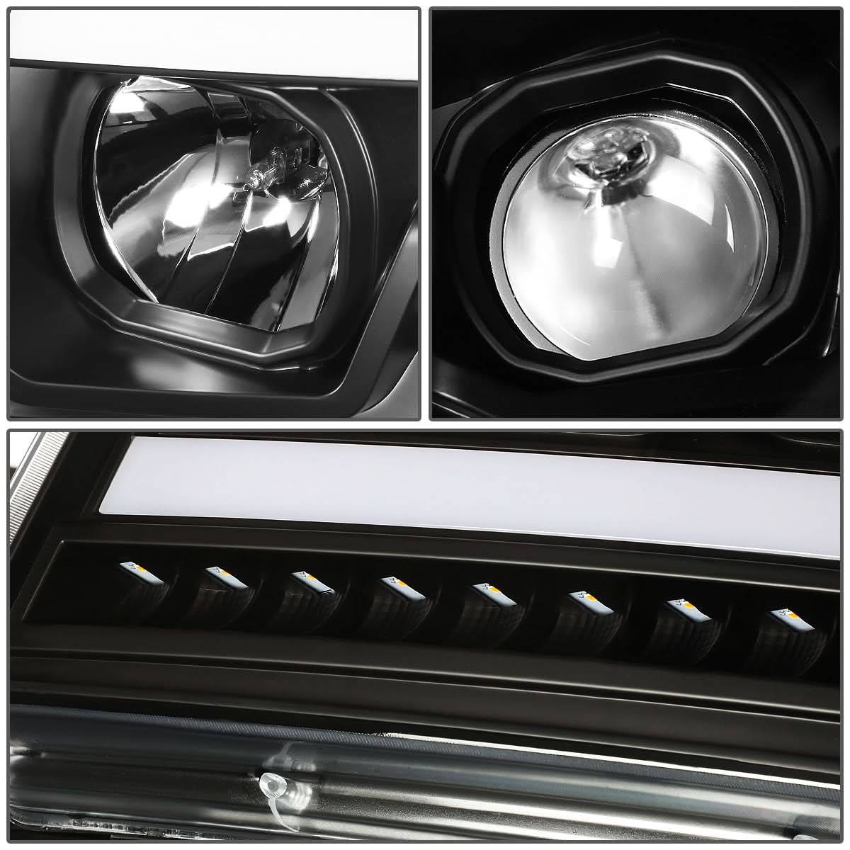 07-14 Chevrolet Avalanche Suburban Tahoe LED DRL C-Bar Headlights