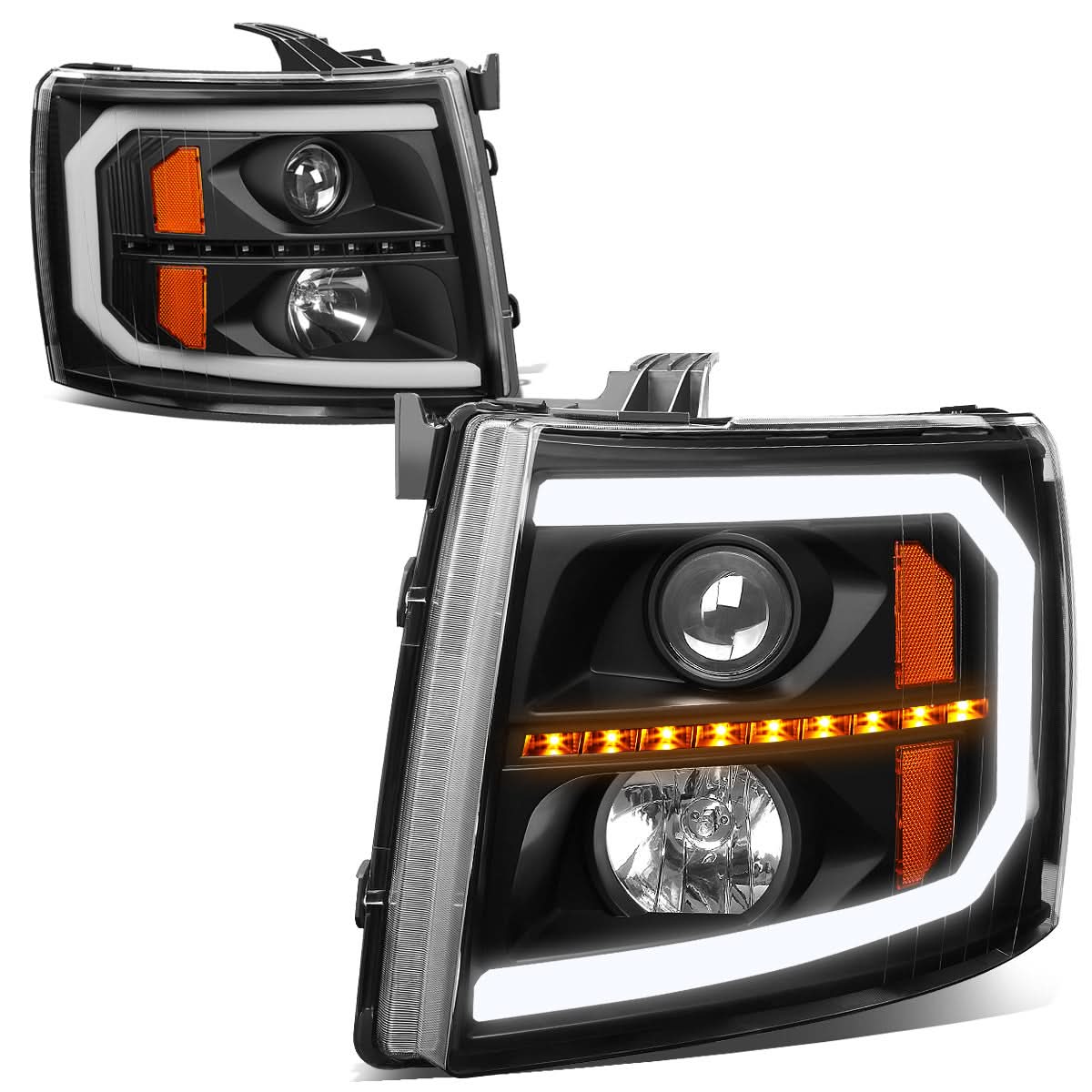 07-14 Chevrolet Silverado LED DRL Sequential Turn Signal Headlights