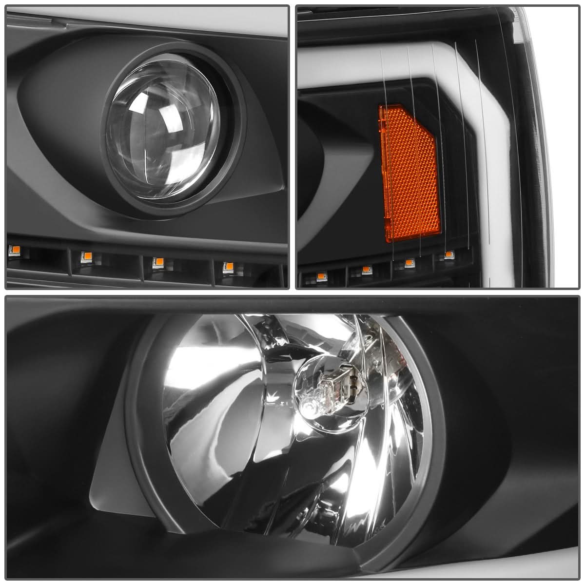 07-14 Chevrolet Silverado LED DRL Sequential Turn Signal Headlights