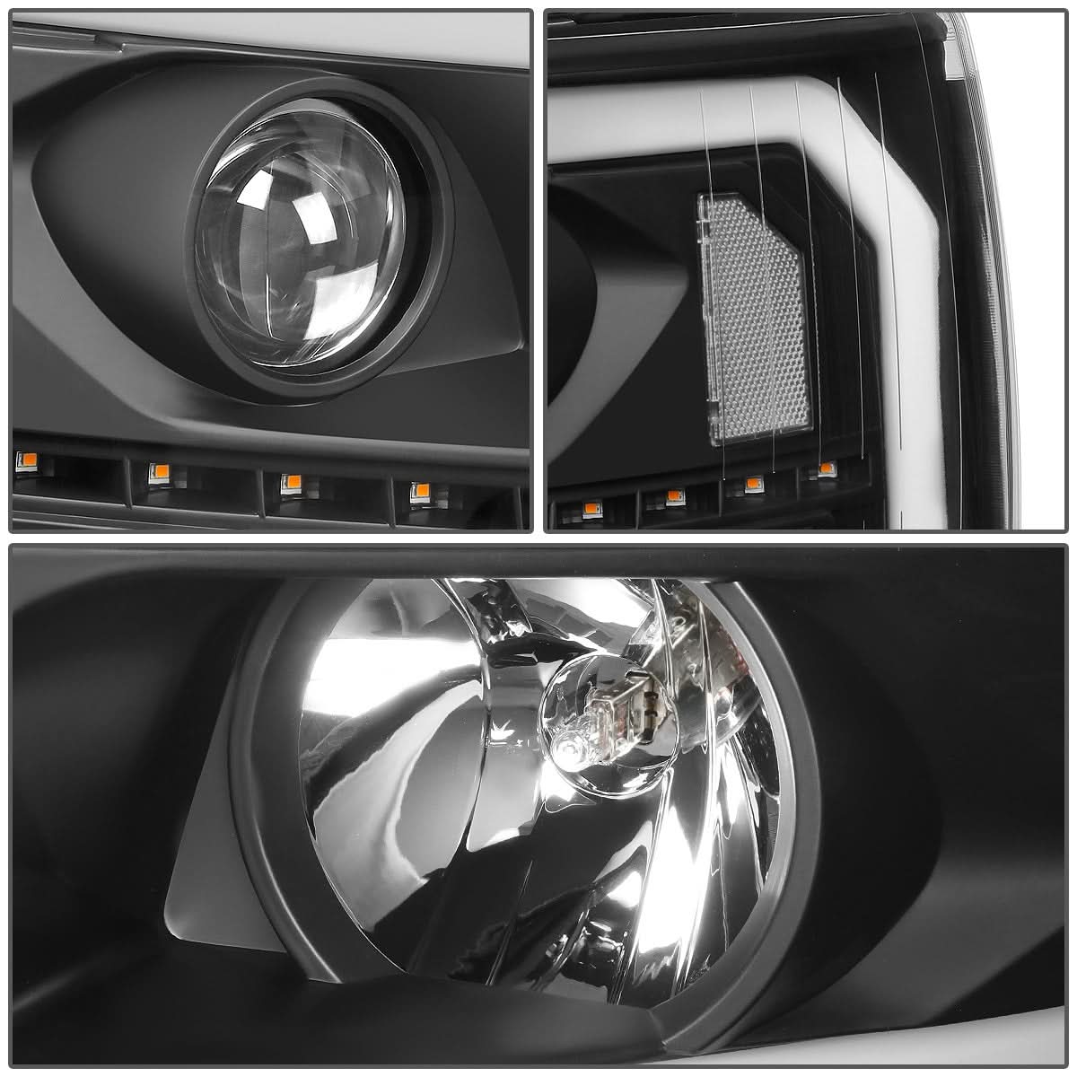 07-14 Chevrolet Silverado LED DRL Sequential Turn Signal Headlights