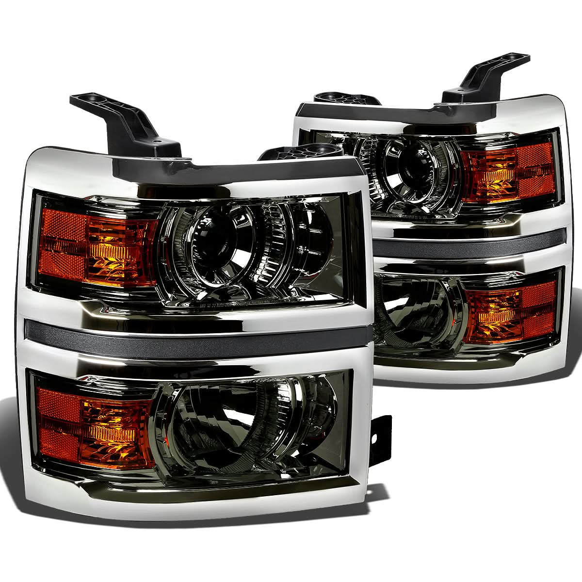 2014-2015 Chevrolet Silverado 1500 LED Projector Headlights - Smoke