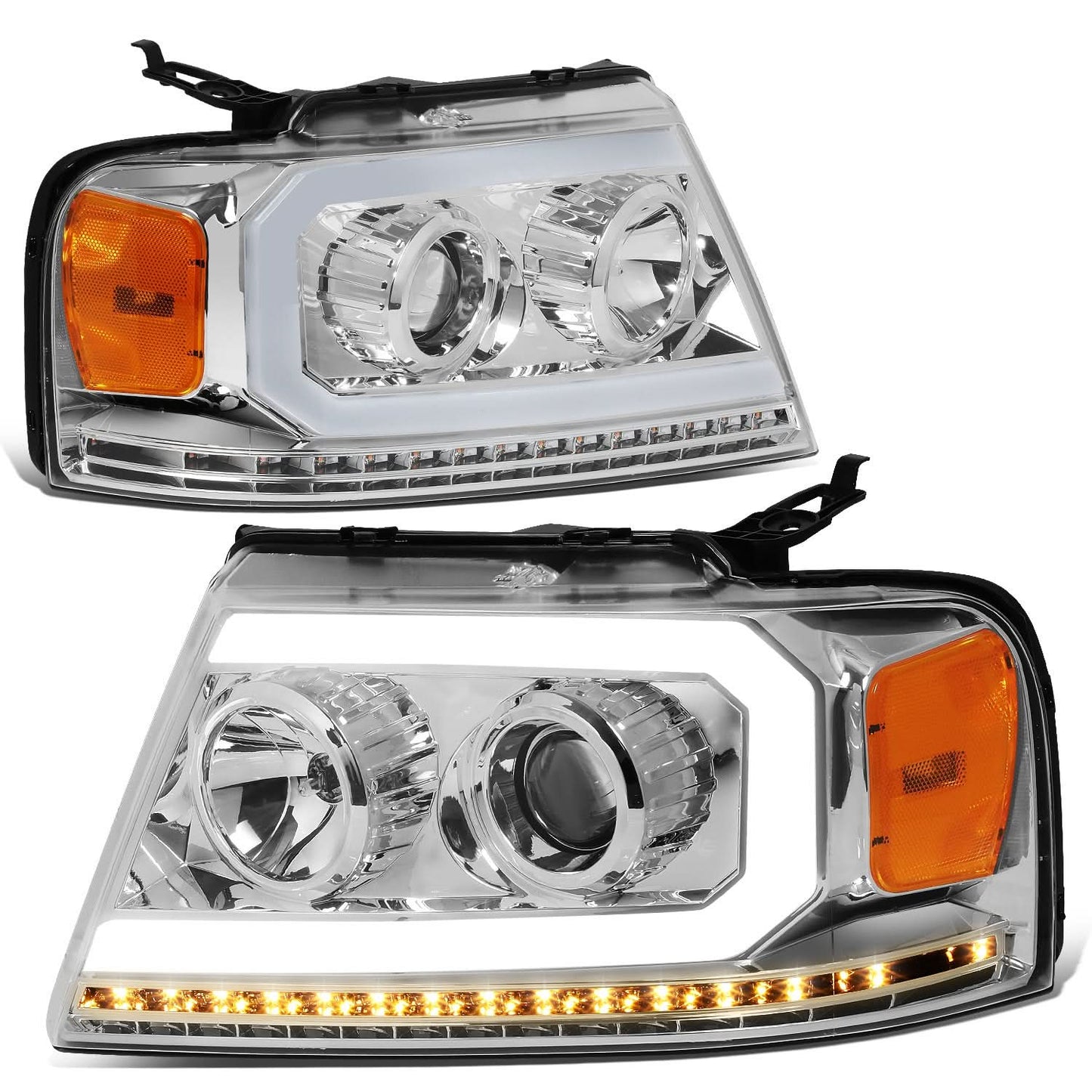 2004-2008 Ford F-150 LED DRL Projector Headlights with Sequential Turn Signal