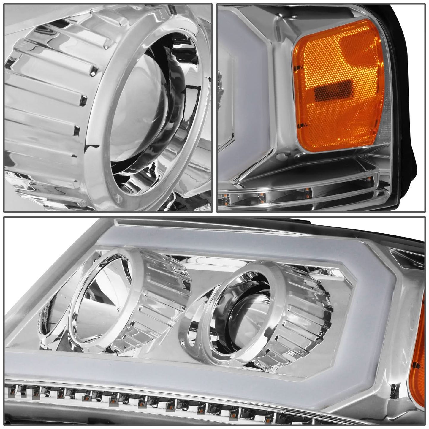 2004-2008 Ford F-150 LED DRL Projector Headlights with Sequential Turn Signal
