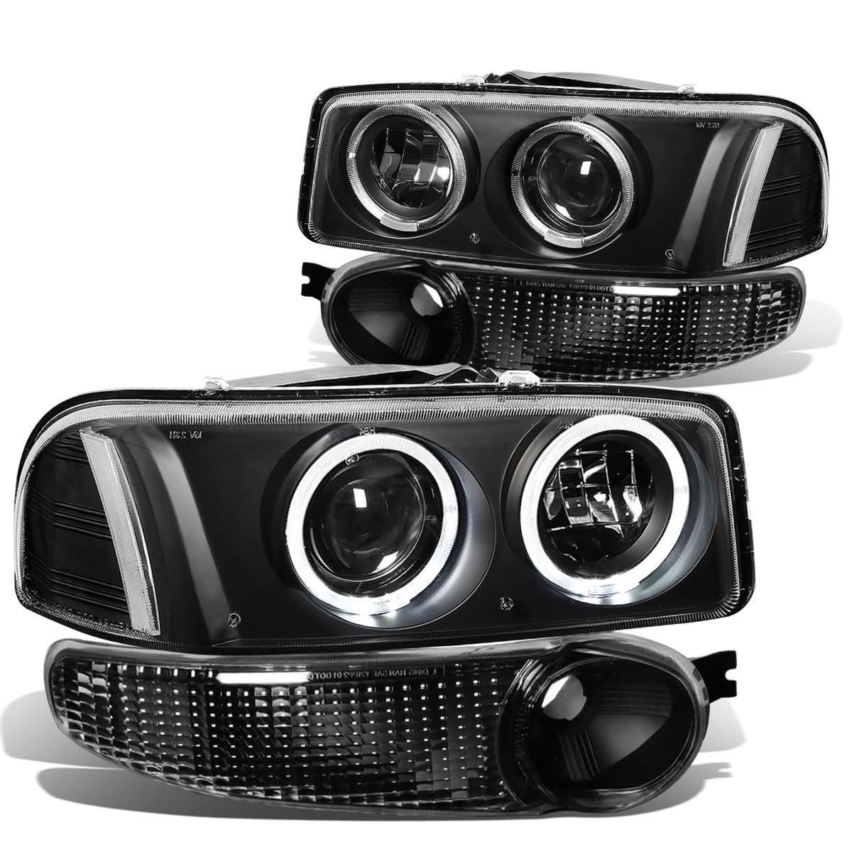 01-06 GMC Yukon Denali / Sierra 1500 Denali LED Halo Projector Headlights